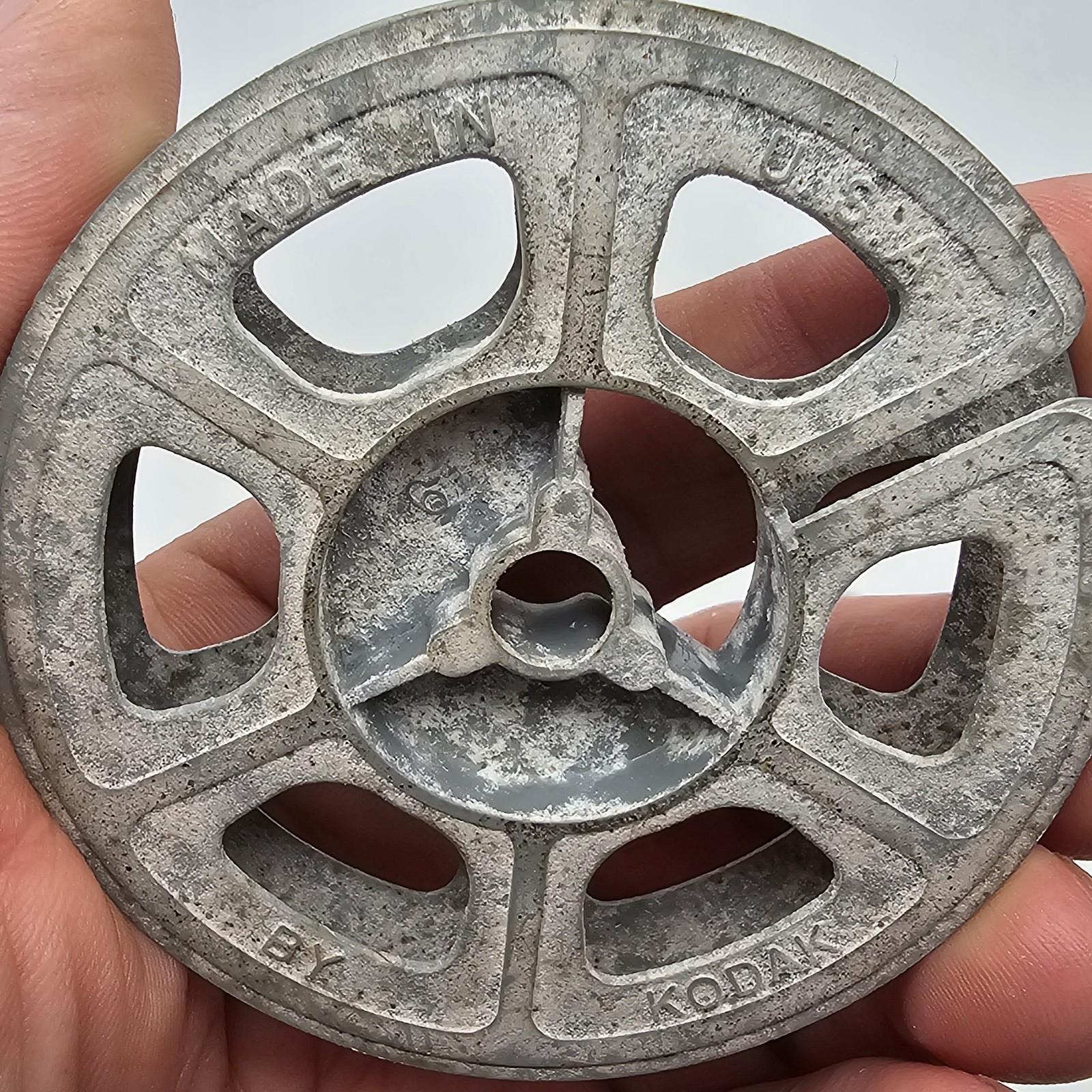Vintage Kodak 3″ 8mm Film Reels Lot of 2 Gray Plastic USA Movie Projector Spools