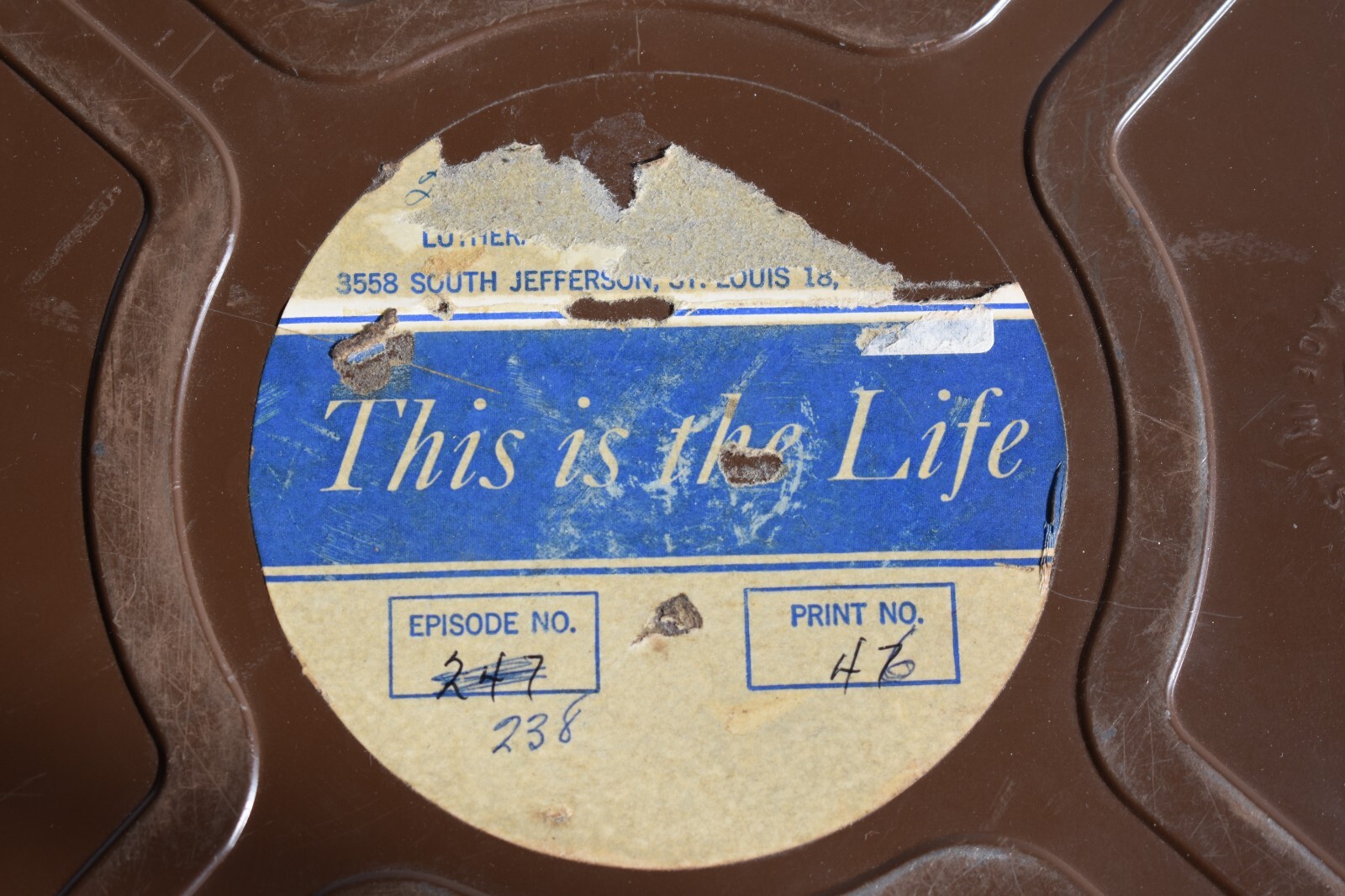 Vintage 16MM Film The Priceless Book Lutheran Church Goldberg Bros Reel Can