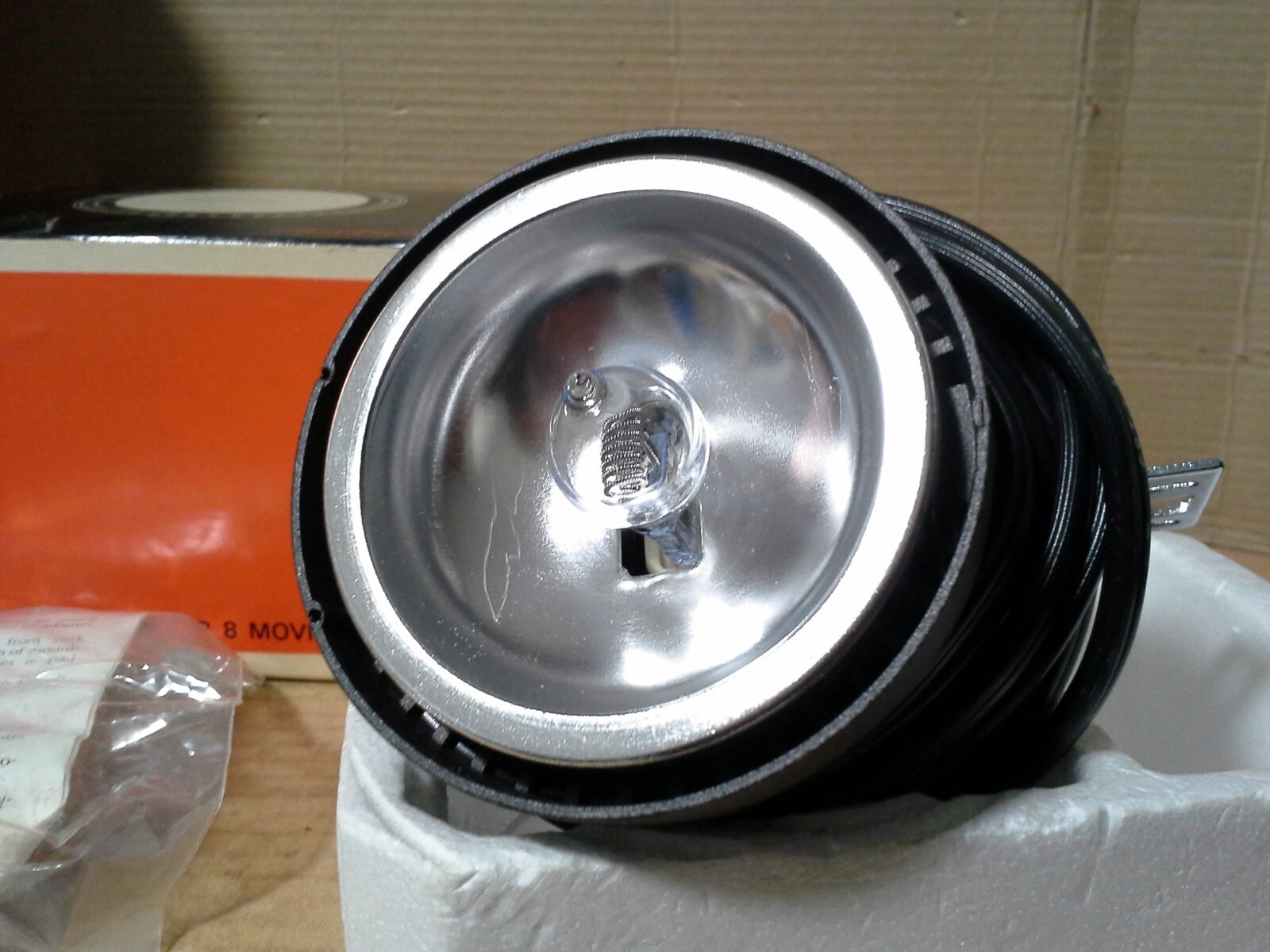 VTG Atlas Warner Fireball Super 8 650 Watt Quartz Lamp Movie Light Working, VGC