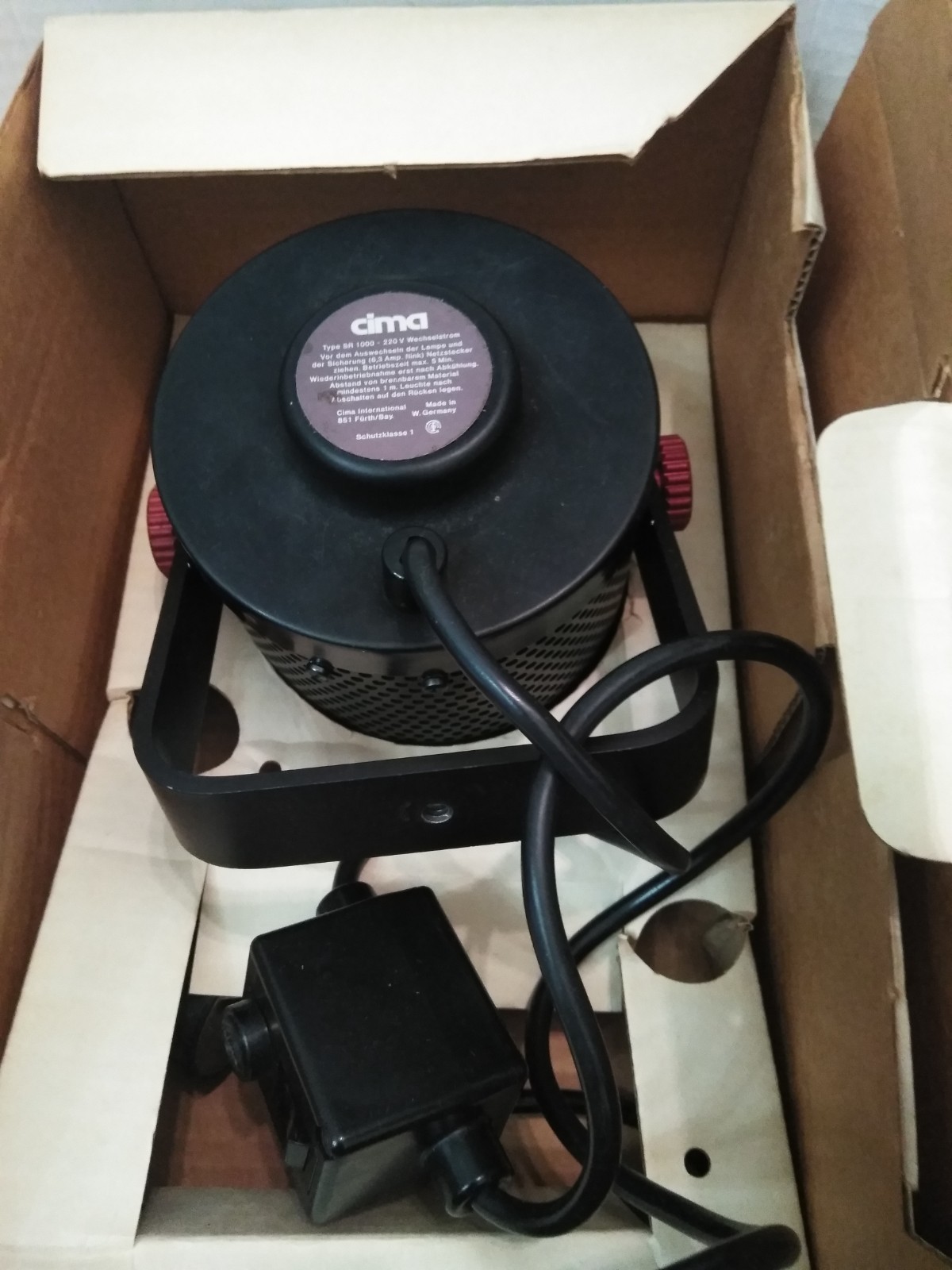 VTG CIMA SR 1000 Universal LAMP FOR CINE CAMERAS, ( NO BULB) W/ Box Germany