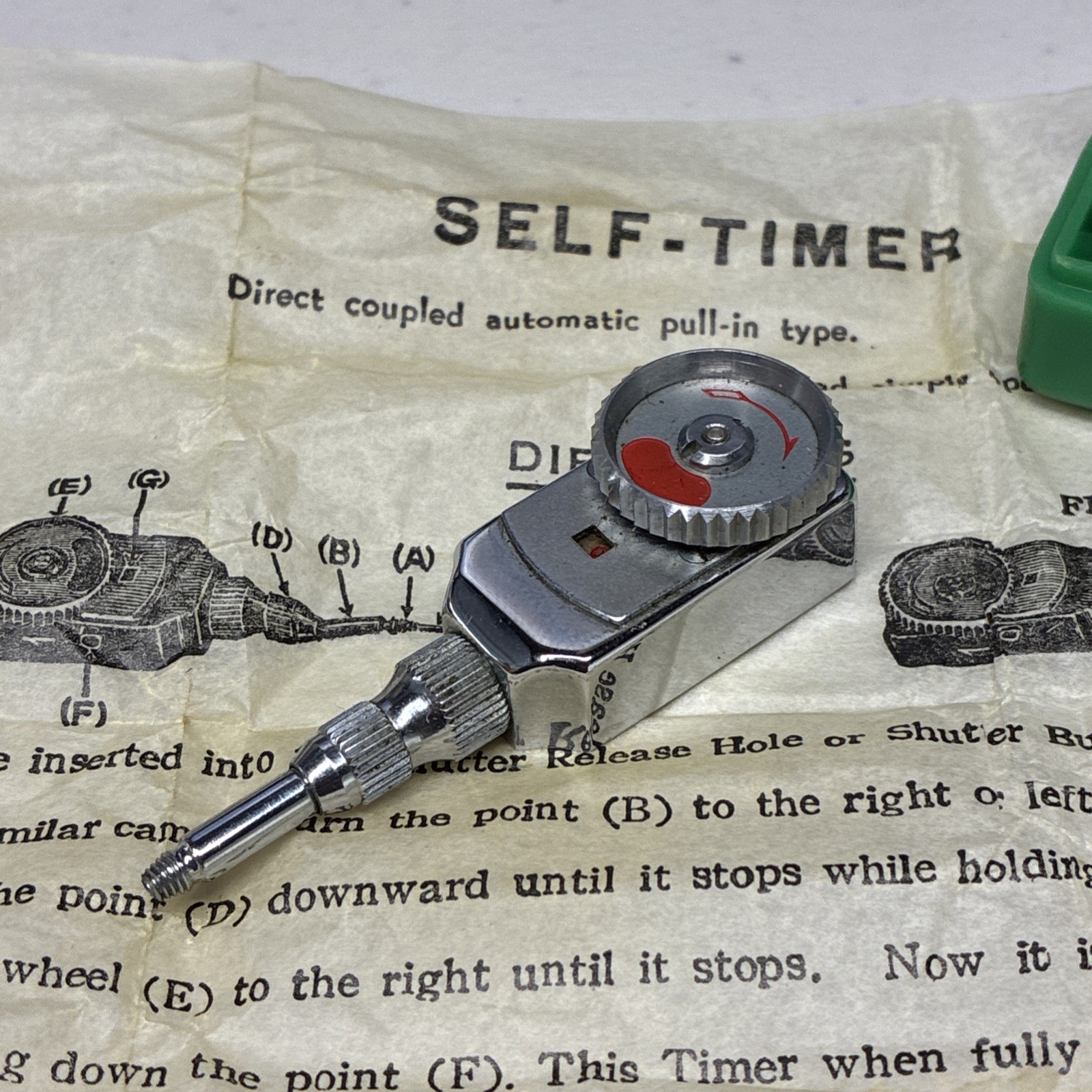 Vintage Self Timer w/Case & Instructions