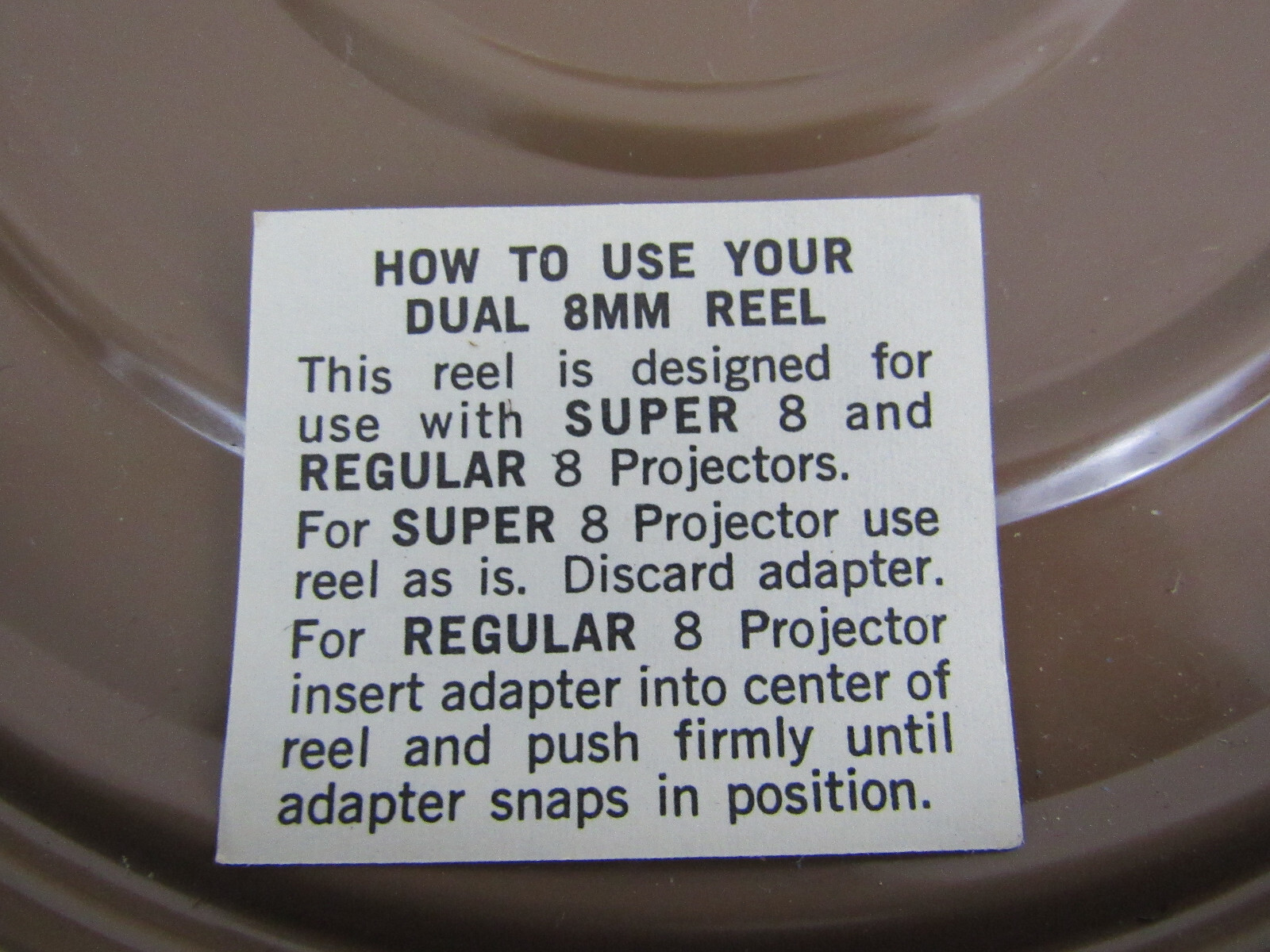 Vintage Harwood Dual 8mm 400 Feet Film Reel & Scherer Super 8mm 400 Film Reel