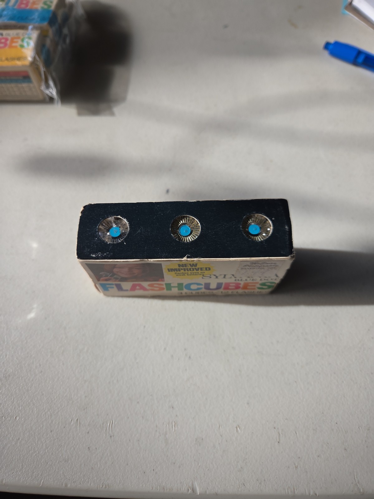 Sylvania Blue Dot Flashcubes 3 Pack/12 Flashes Brand New Old Stock