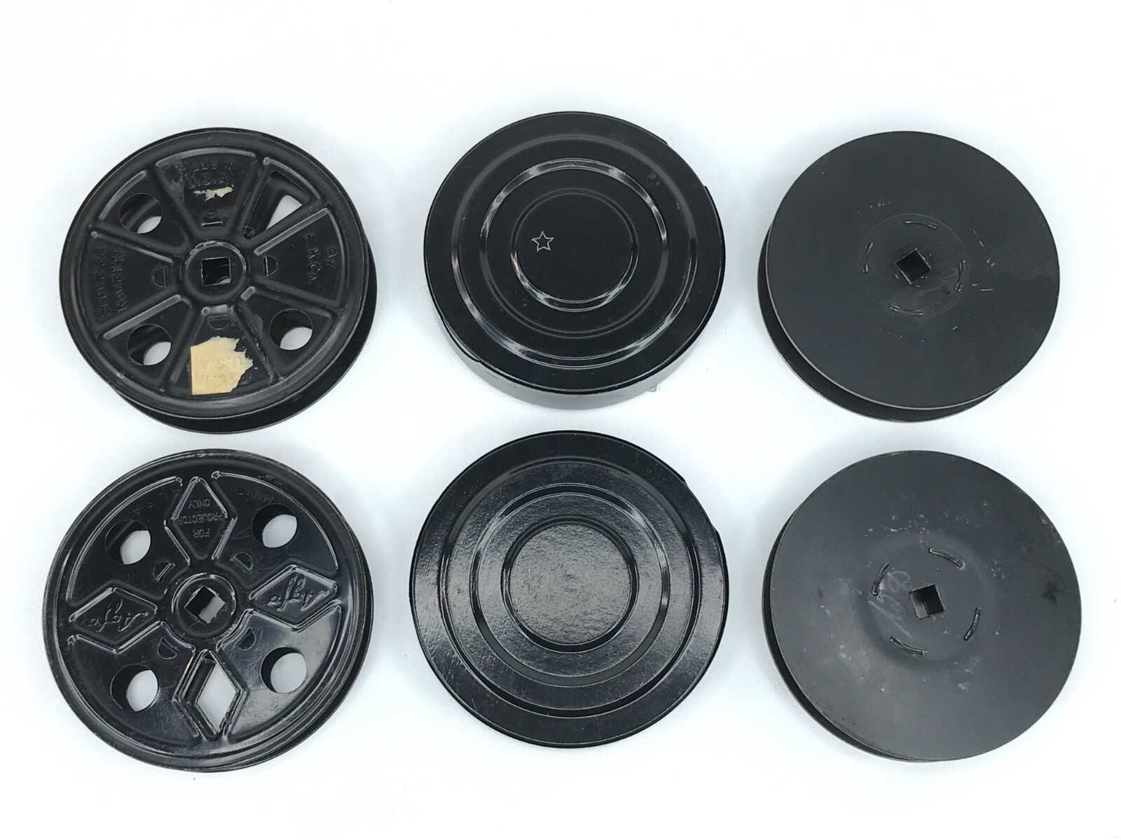 Vintage Agfa 16mm Projector Spool Reels (Set of 4) With 2 Canisters