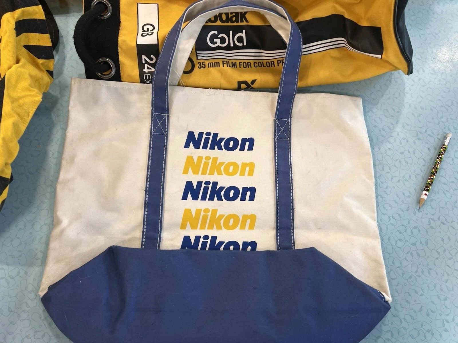 Lot 4 Kodak Bags And 1 Nikon Tote Collectors