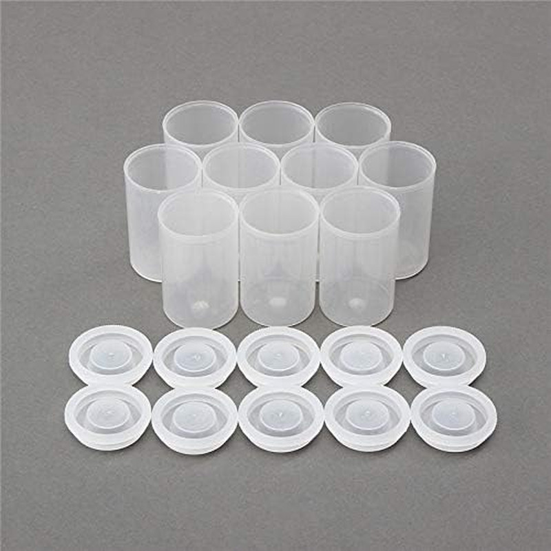 Film Canisters with Caps 35 Mm Empty Camera Reel Storage Containers Case Plastic