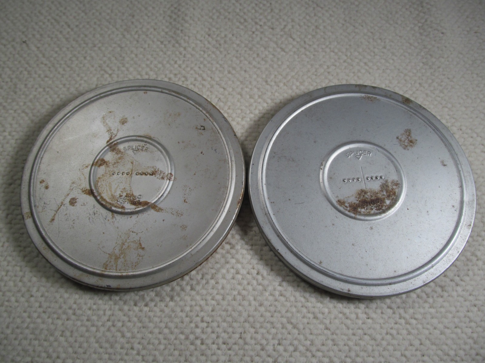 Vintage Metal Super 8mm Film Reel & Canister KENCO Burlington WI Steampunk