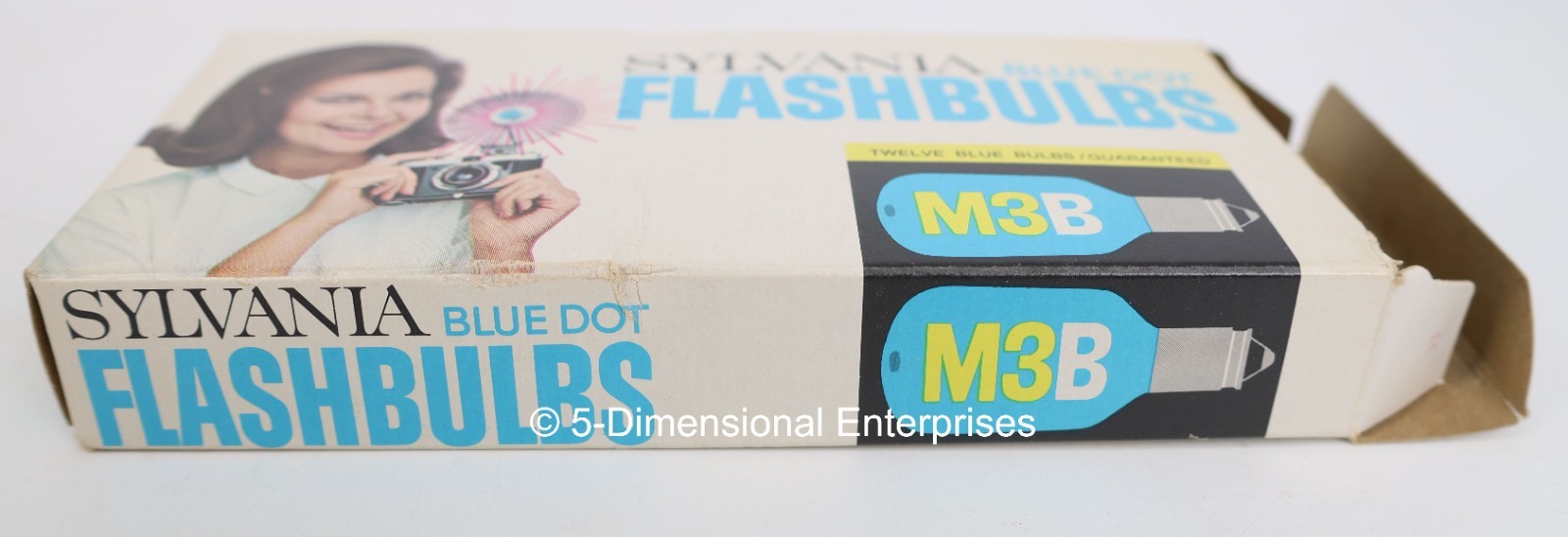 Sylvania Blue Dot Flashbulbs M3B 12-Pack in Original Packaging USA