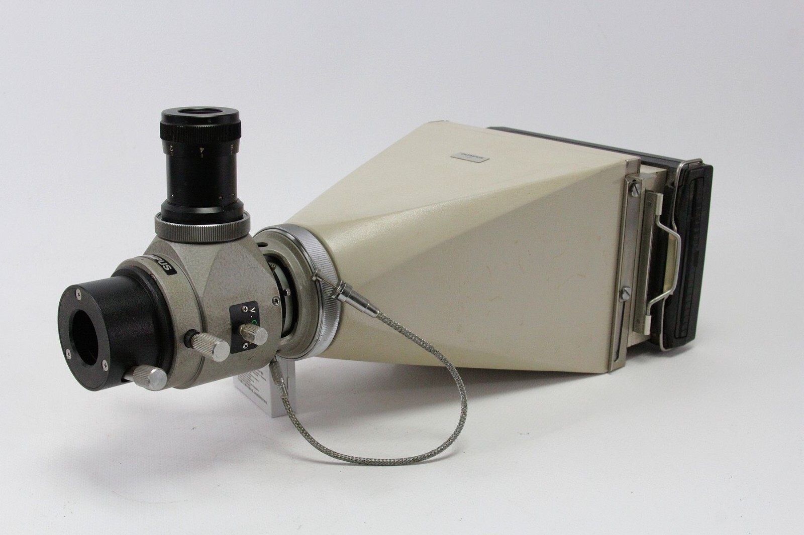 vintage Olympus manual photographic camera system unit parts with Polaroid back