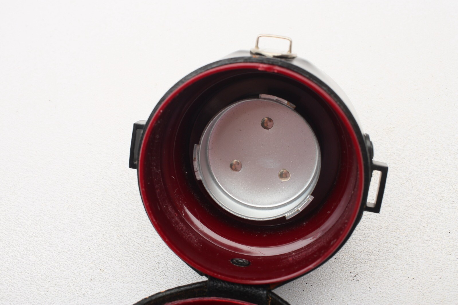 Zeiss Contarex Lens Case model 20.7756 Black Leather w/ inner rear Cap Case+NICE