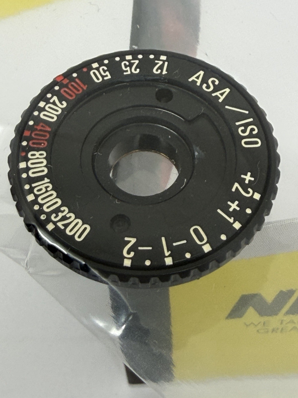 New Nikon FG Black OEM ASA Dial (nos) Made In Japan USA Seller