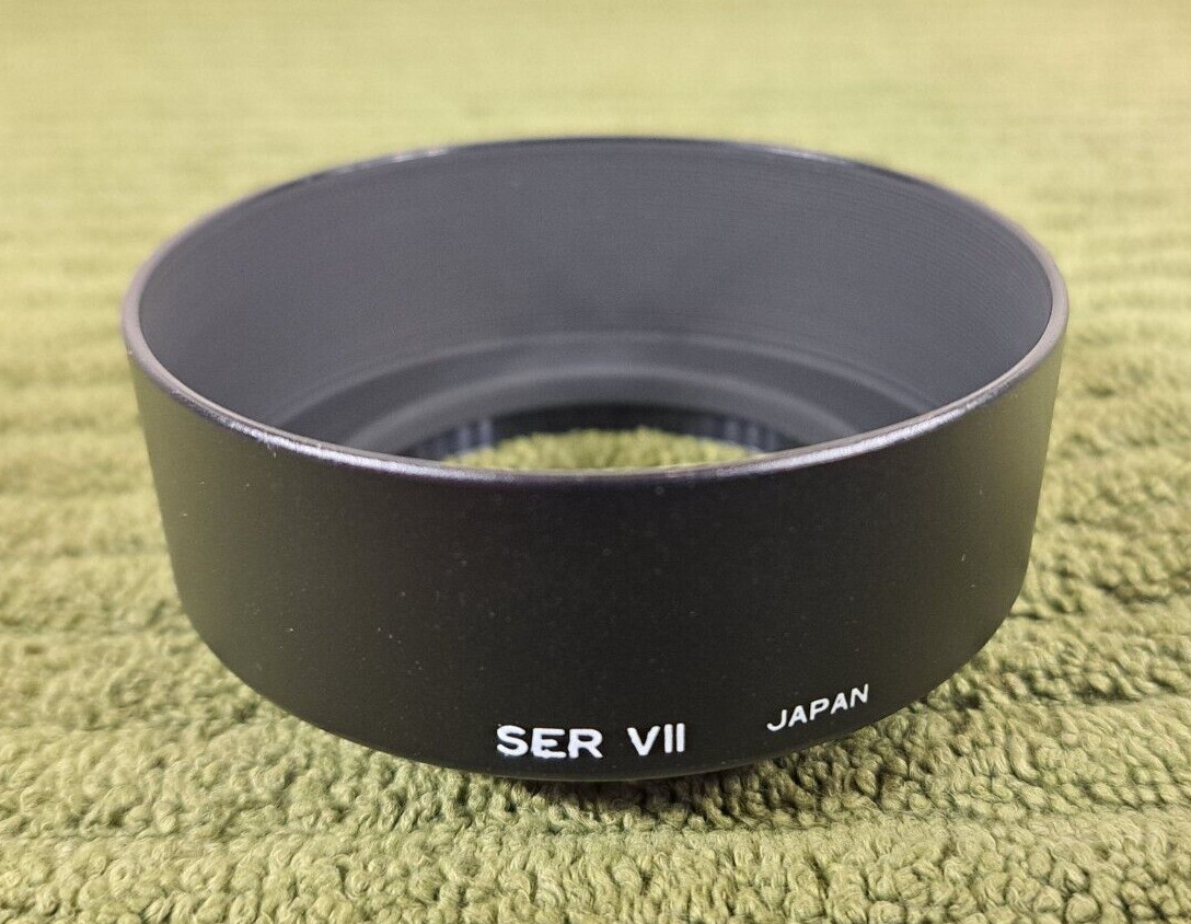 Vintage Black Metal Lens Hood Shade Series 7 VII (50.8 mm) – Made in Japan