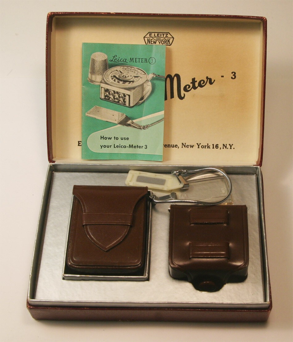 Leica Meter 3 Shoe Mount & hand held with Incident Attachment in Box