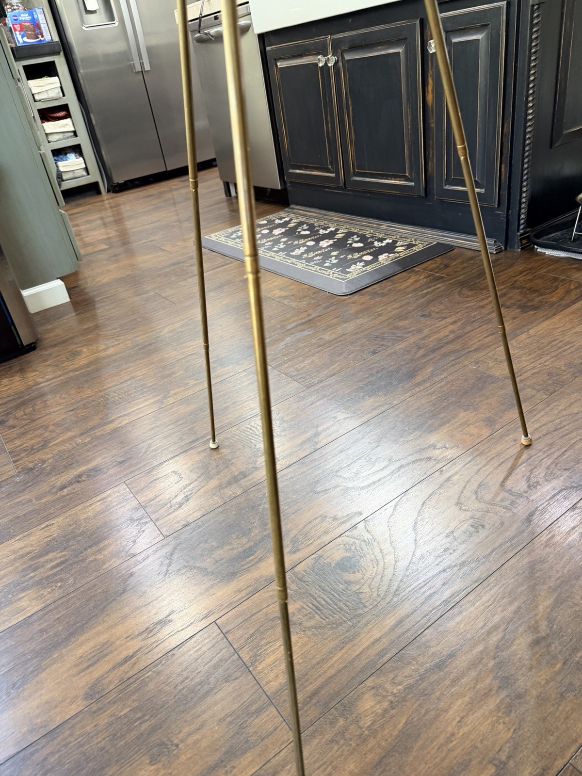 Vintage Antique Camera Tripod Chrome W/Brass 48” Extending Legs, Needs Tighten