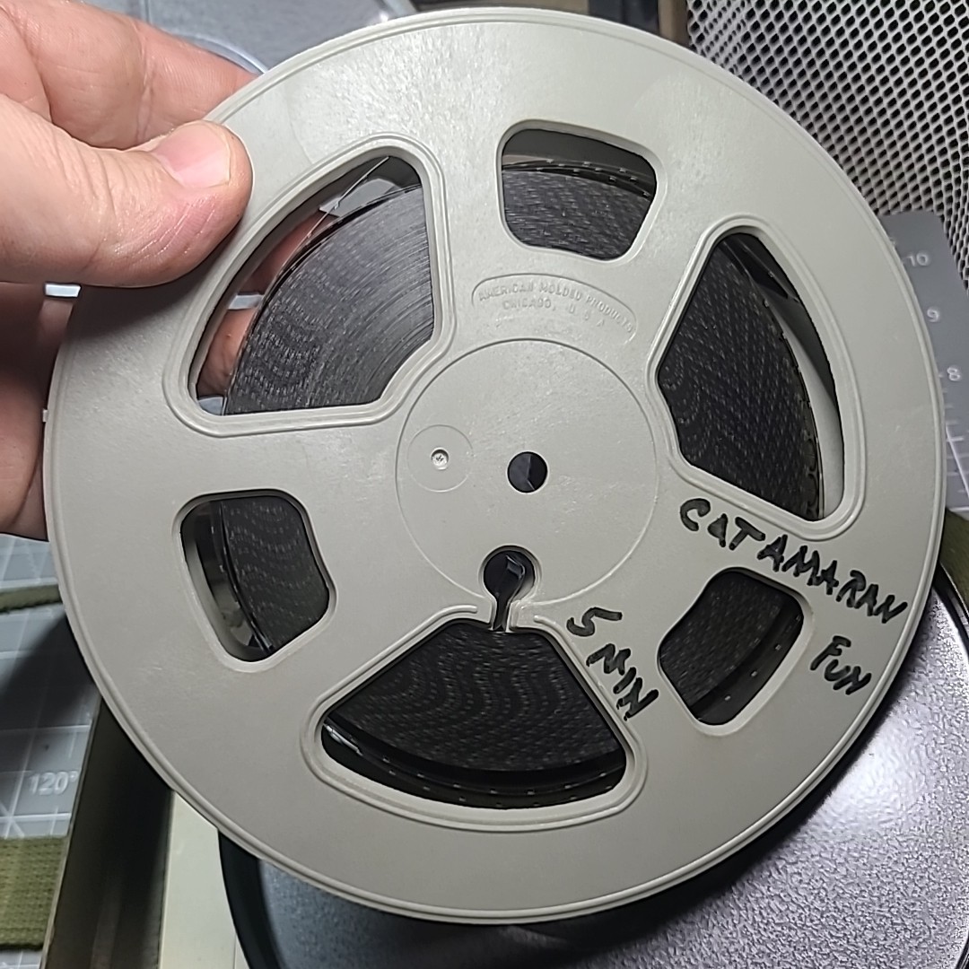 Vintage 16MM Film Shipping Case With Movie Reel Plus Extras.