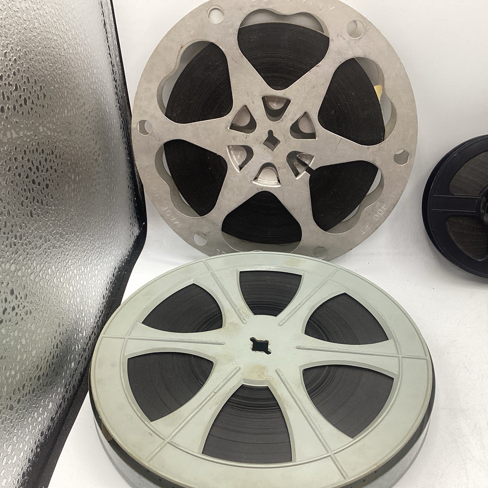 8mm Film Reels Metal Vintage Mix Lot 4 Empty 4 Full Home Movies Vacation Viewer
