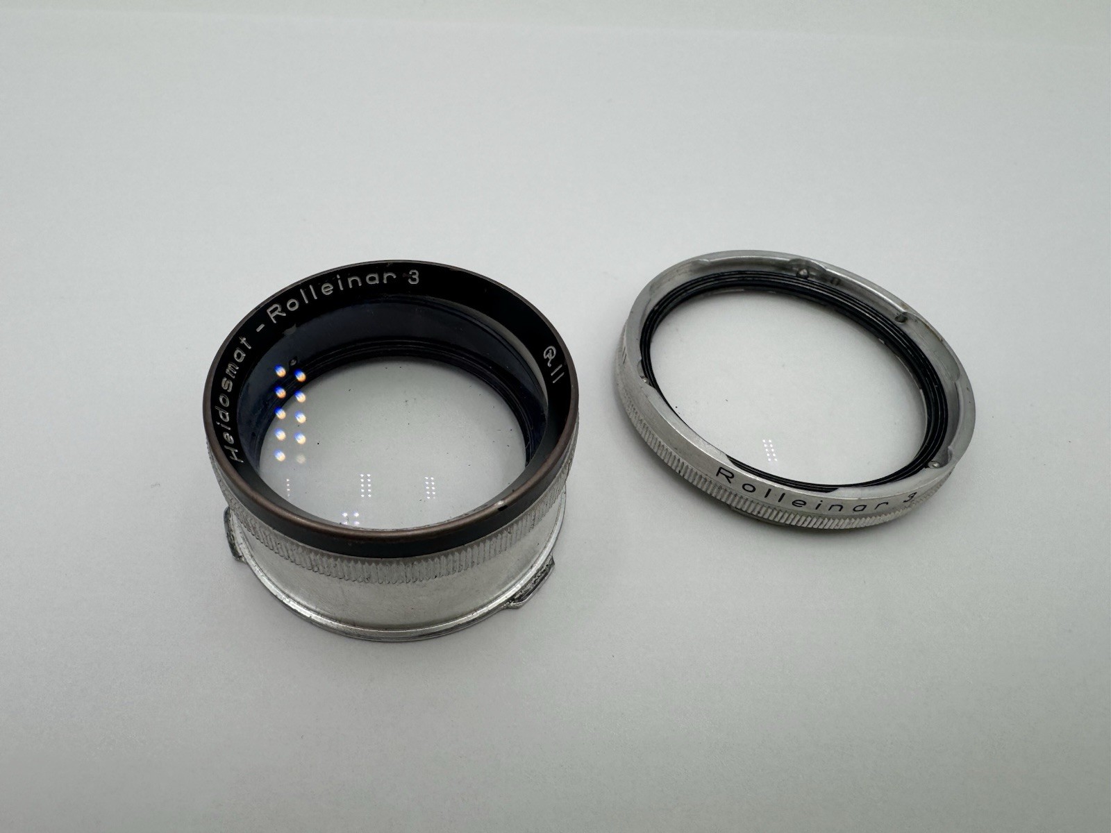 Rolleiflex Heidosmat- Rolleinar 3 Lens with Case B2 Mount