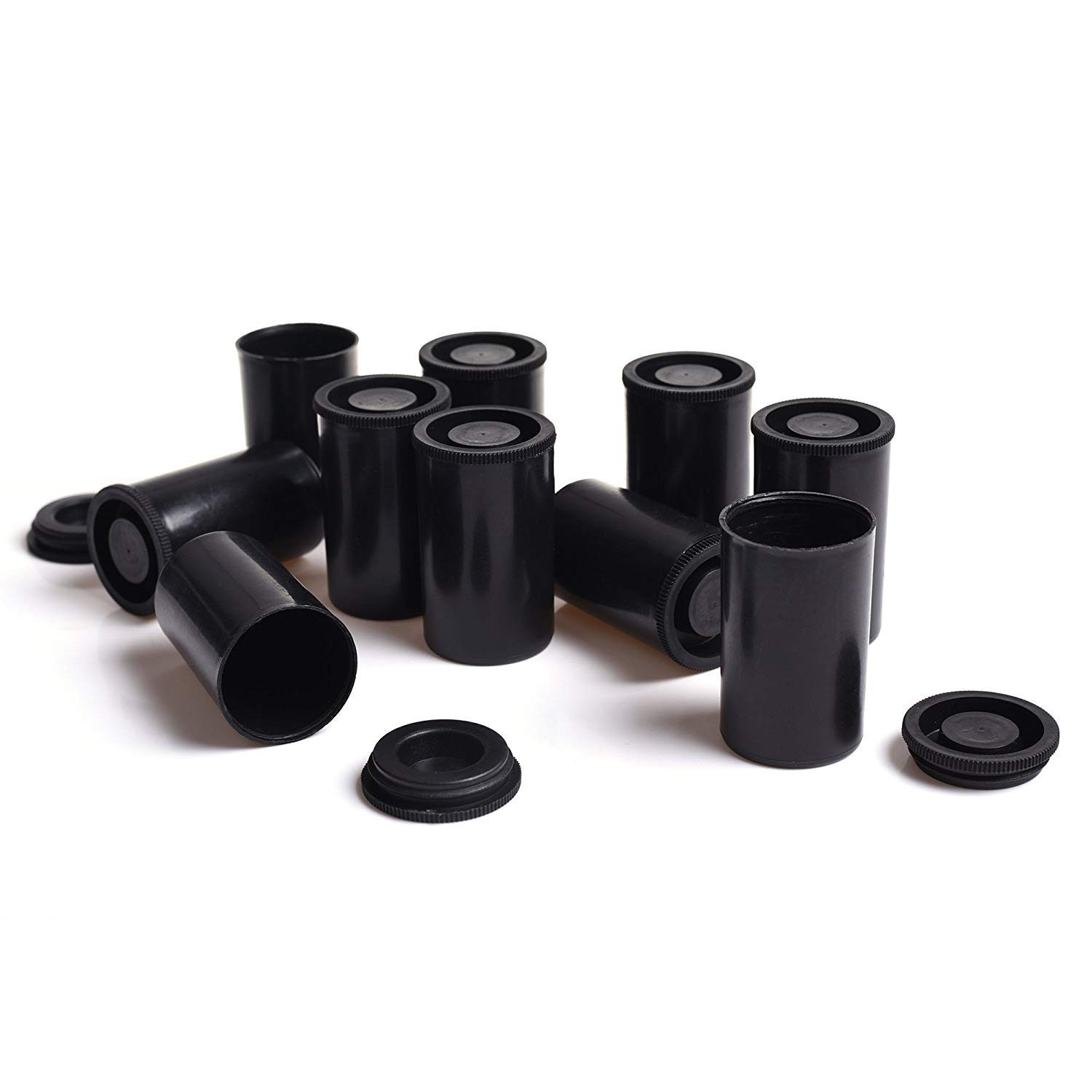 Film Canisters with Caps 35 mm Empty Camera Reel Storage Containers Case Plas…