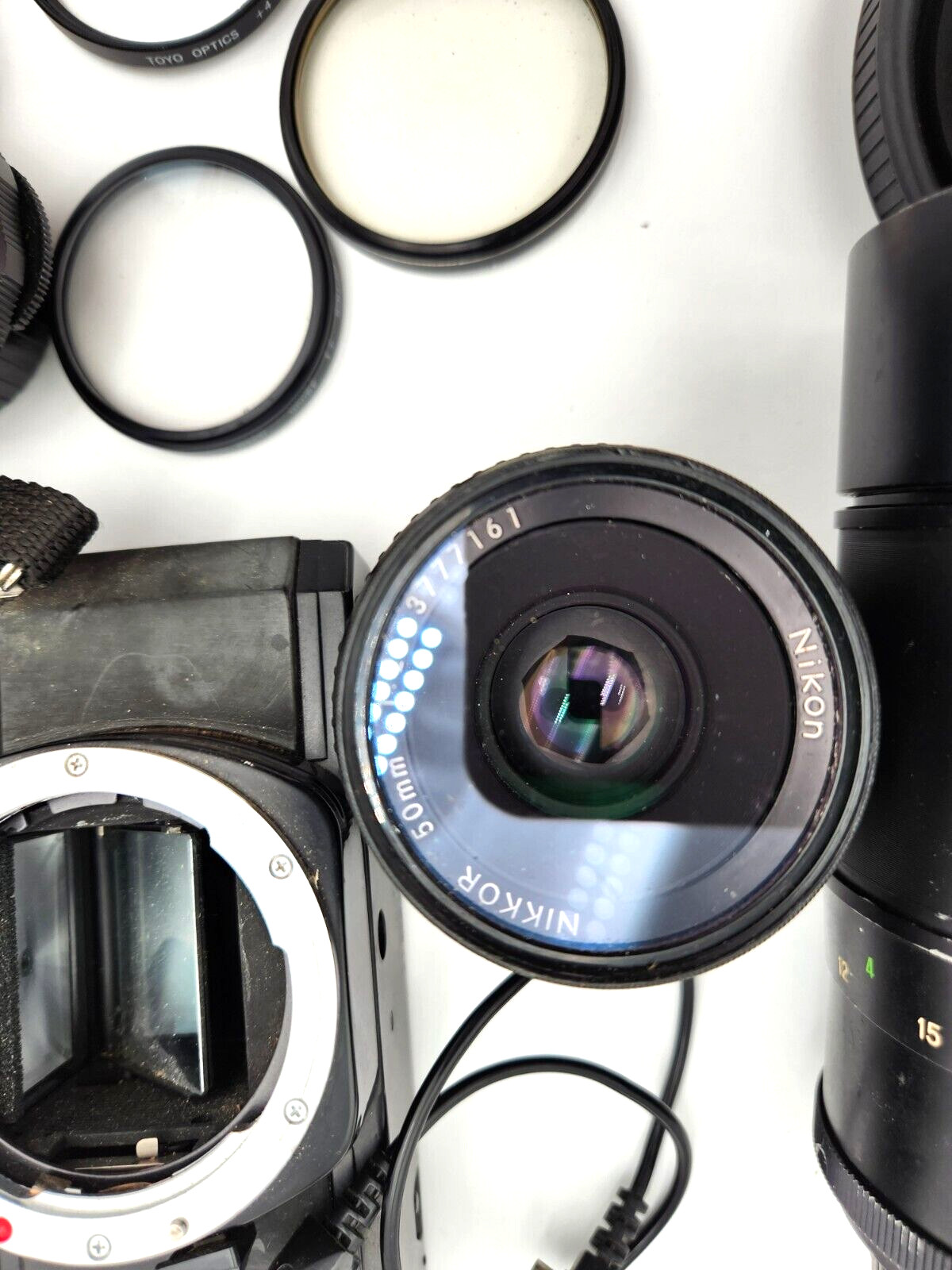 Lot Photo equipment Nikon, Ashai, VIvitar LENSES, filters, meter, etc. Vintage