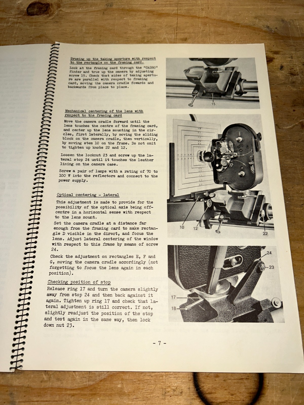 Vintage Bolex Paillard Movie Animation Rig & Premier Titler Manual 1950’s