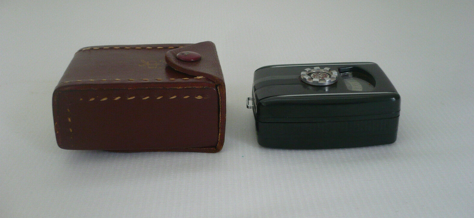 Vintage GE Mascot Exposure Meter w/Leather Case PR-30 Works