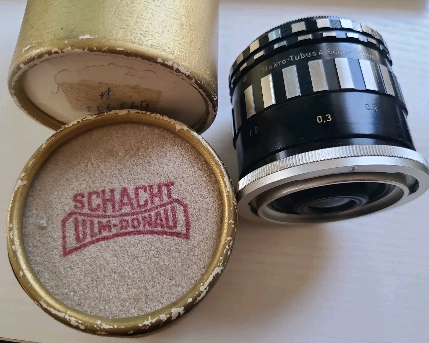 Vintage Schacht Ulm-Donau M – Travenar Lens 1:2.8 / 50mm With Case EXA Bayonet?