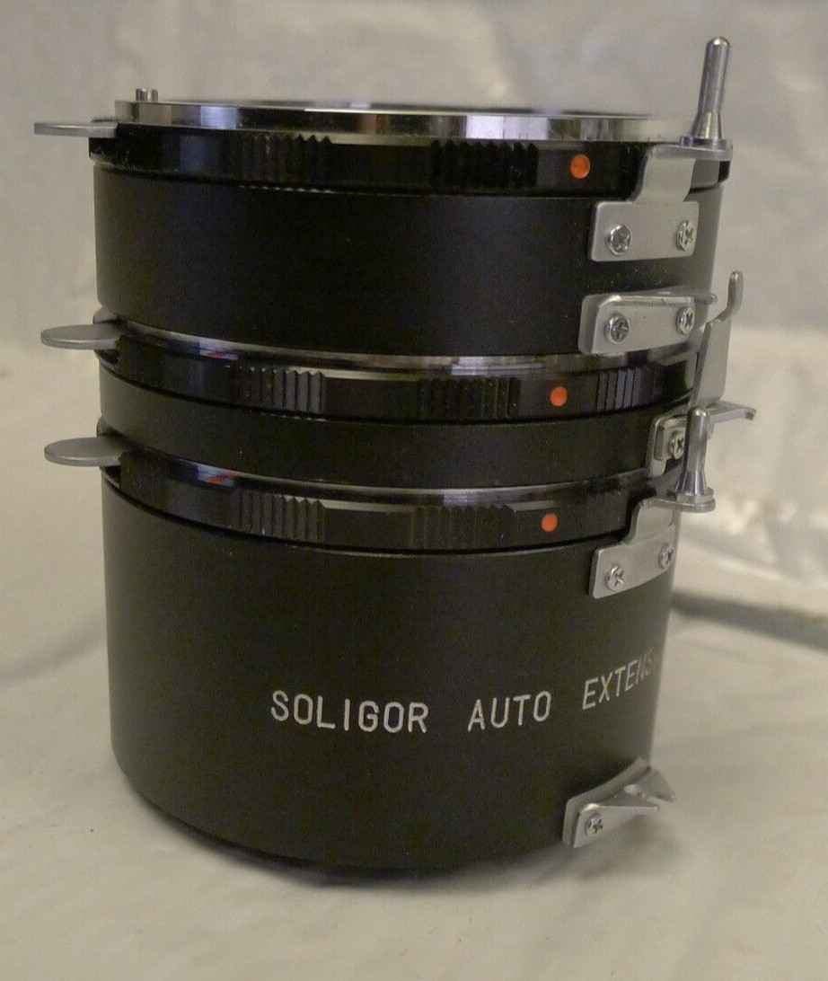 Soligor Auto Extension Tube 3 Piece Set 36mm 18mm 11mm for Nikon – Japan