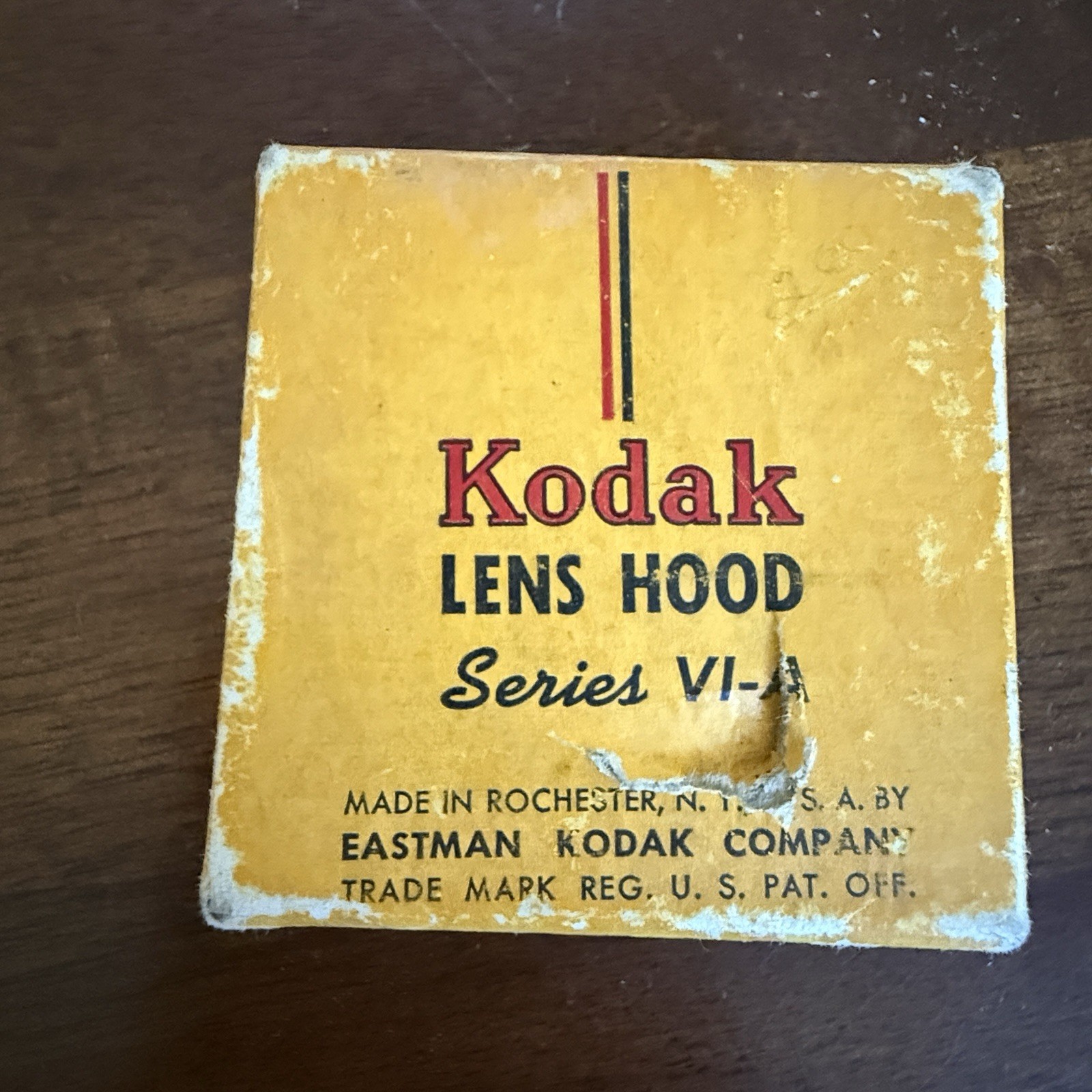 Kodak Series VI-A Lens Hood Original Box Eastman Kodak Rochester Vintage 1950s