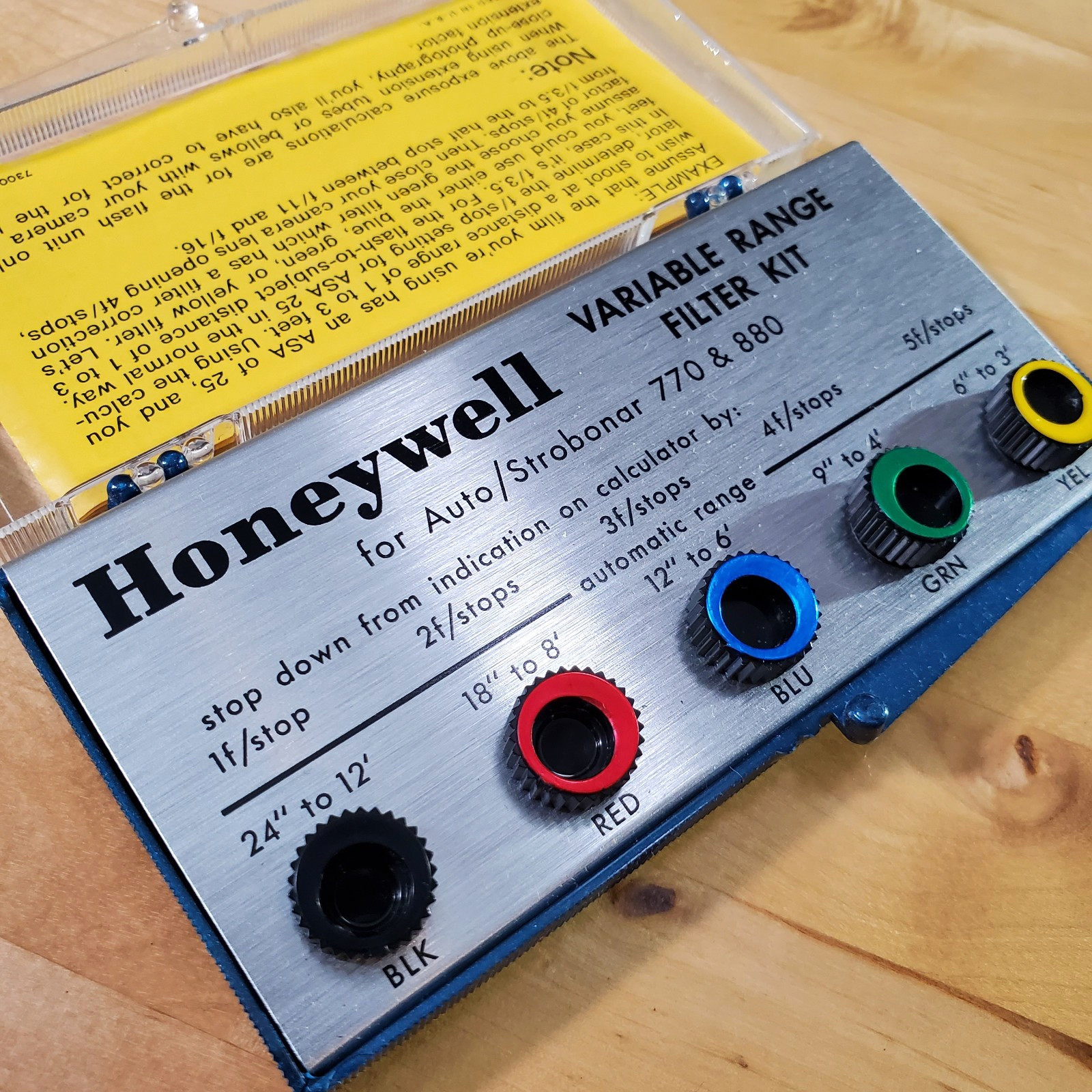 Honeywell Variable Range Filter Kit for Auto Strobonar 770 880 Flash
