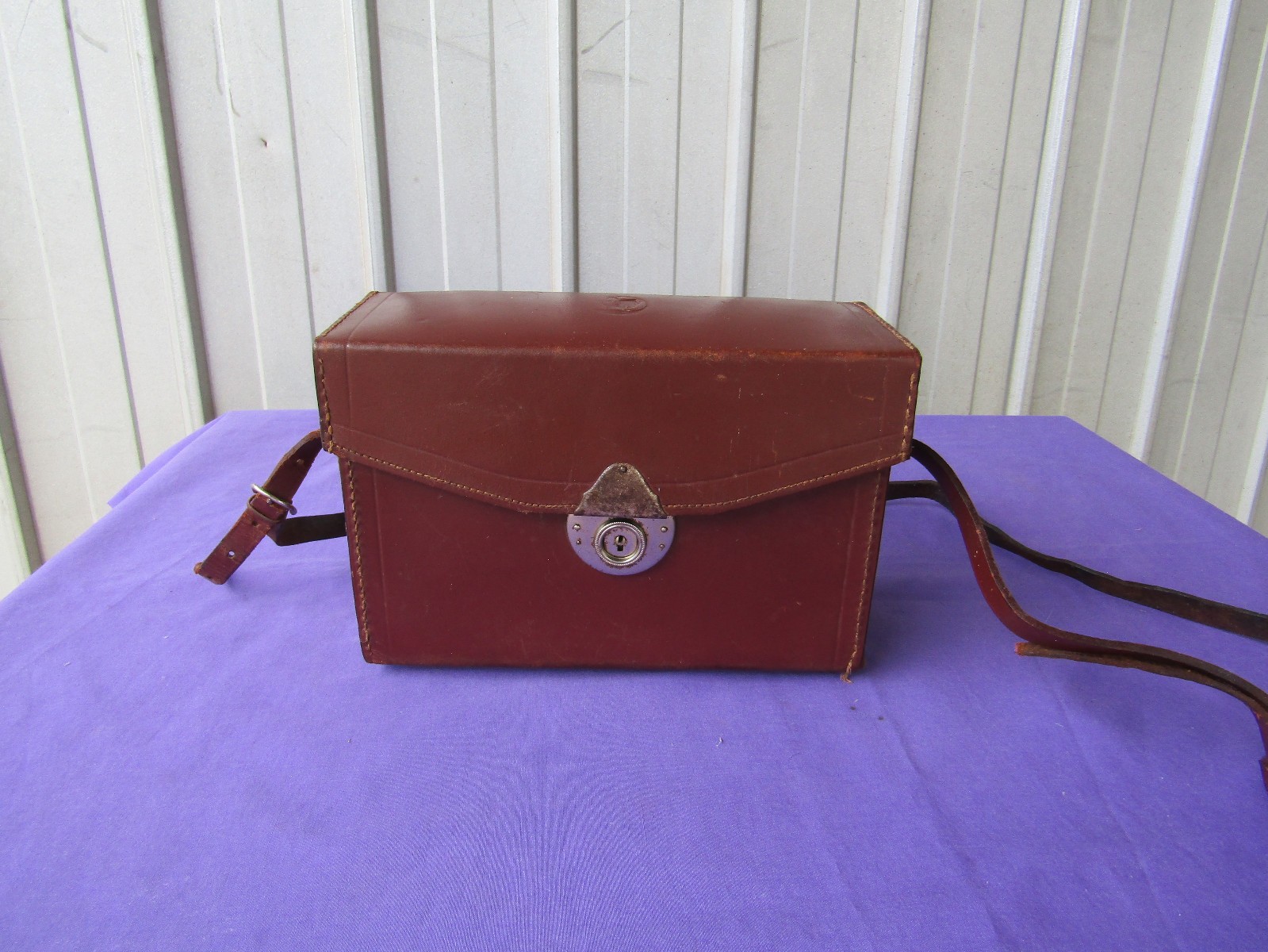 Leather Camera Case with Carry Strap Zeiss 1940s Vintage