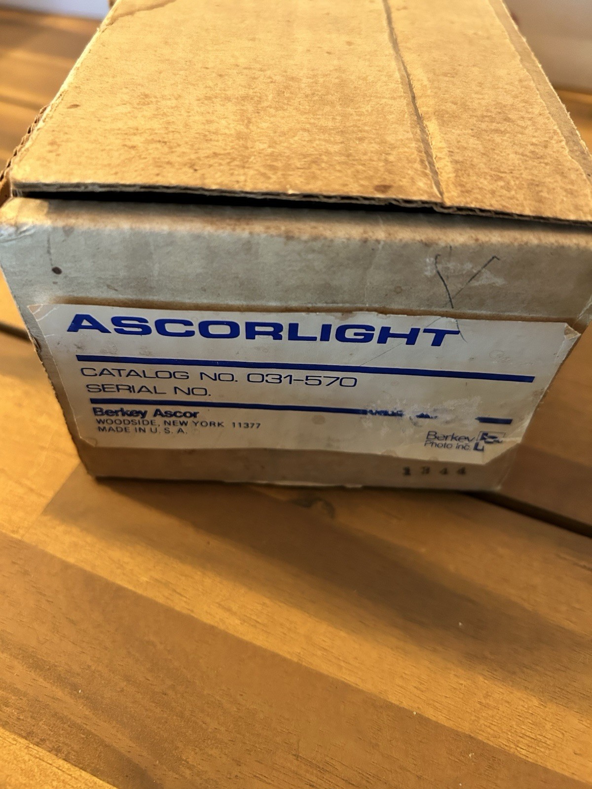 ASCORLIGHT CAT. NO.031-577 QC CONTROL CENTER Brand New