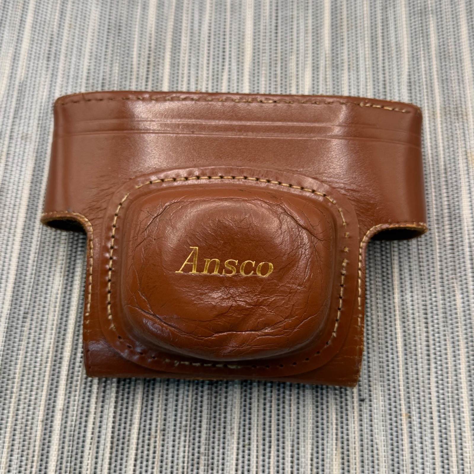 Vintage Ansco Leather Camera Case and Filter Wallet with UV 16 Kodak Filters