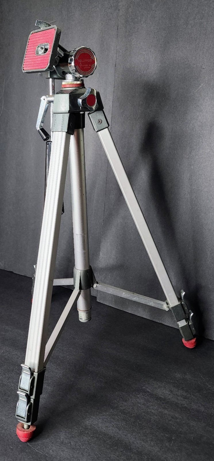 RARE Vintage Hollywood Tripod ACME-LITE (Japan) | Red Dial | Crank Lift | Studio