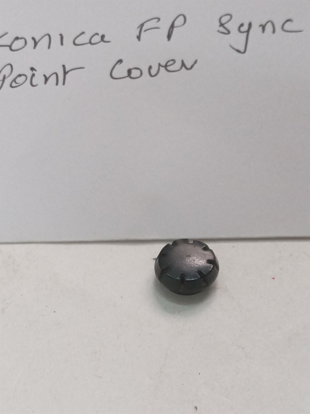 Black Konica FP Camera Flash Sync Cap Original Used Spare Part