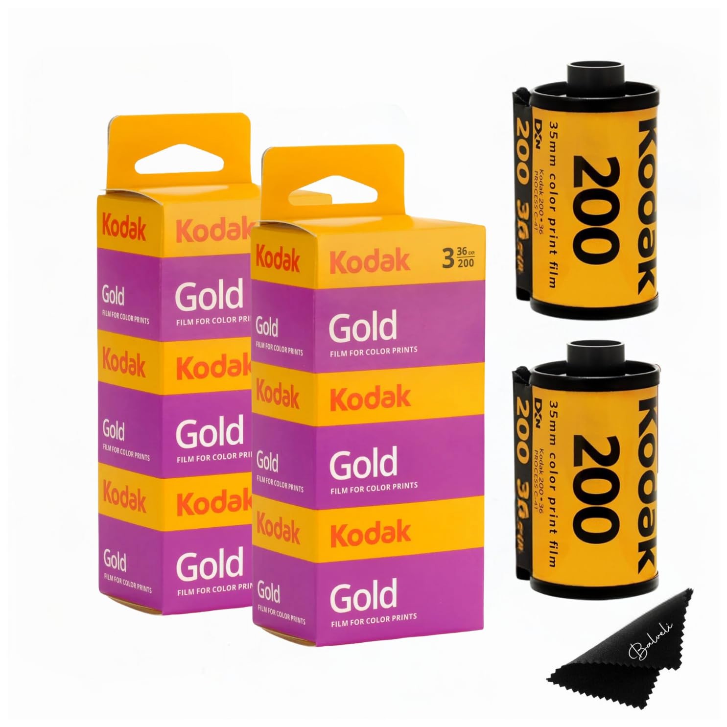 Kodak Gold 200 35mm Film Bundle, 6 Rolls (2×3 Pack), 36 Exposures Each, for 3…