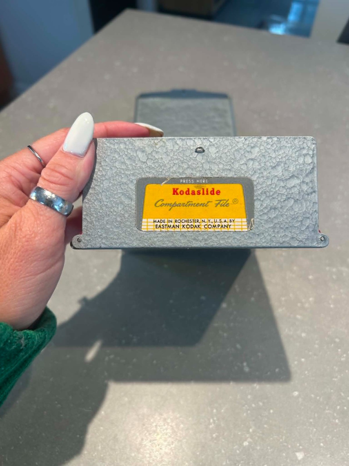 Vintage Kodak Kodaslide Compartment File storage case for 35mm slides