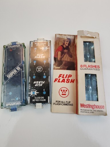 Vintage Lot Of Flip Flash Flashes Sylvania and Westinghouse