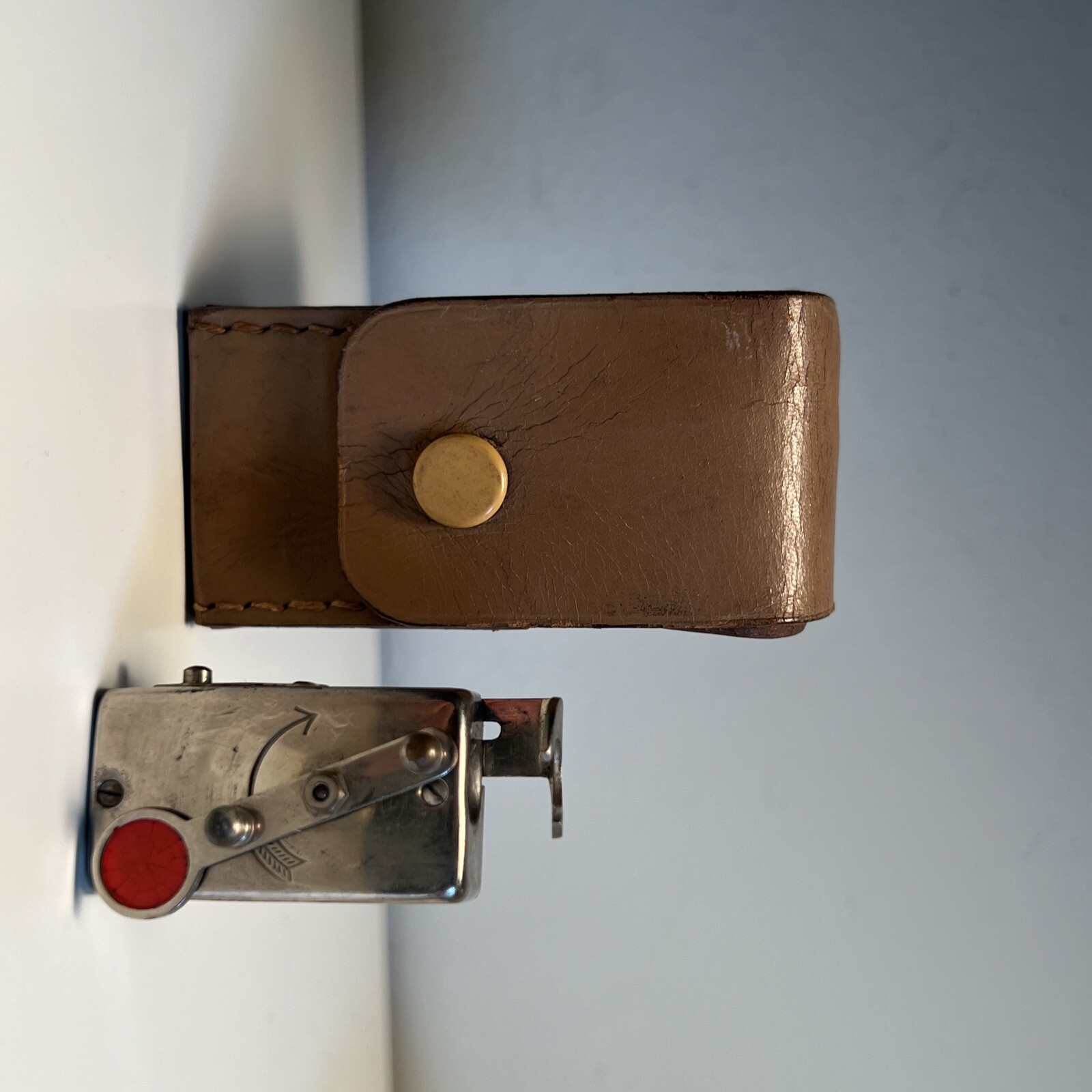 Vintage Autoknips Auto Self Timer Leather Case Germany Camera Photography Metal