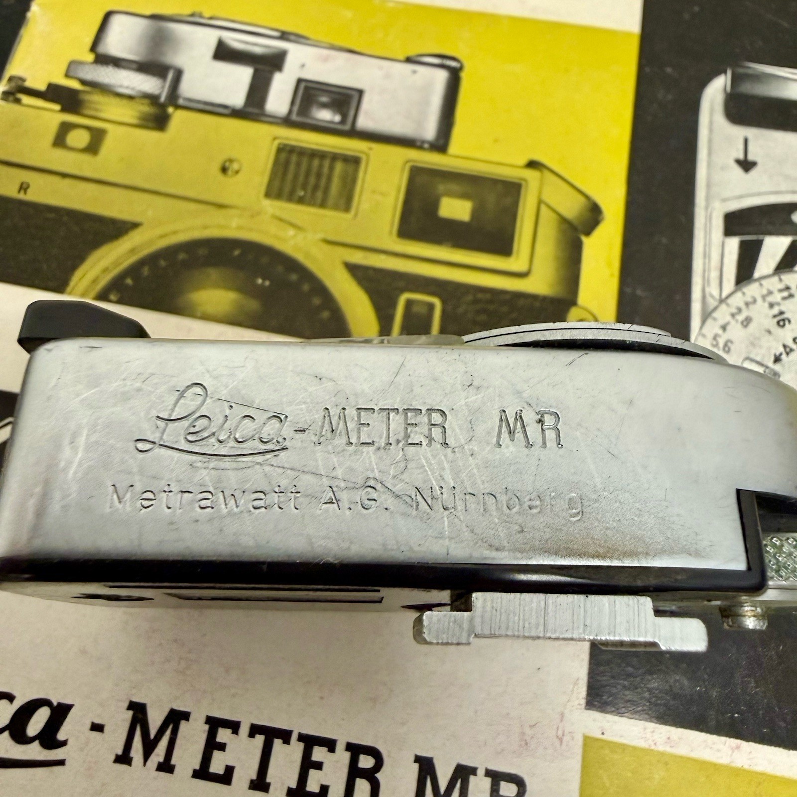 Vintage 1960s Leitz Leica Leicameter MR MR-4 Chrome W Manual