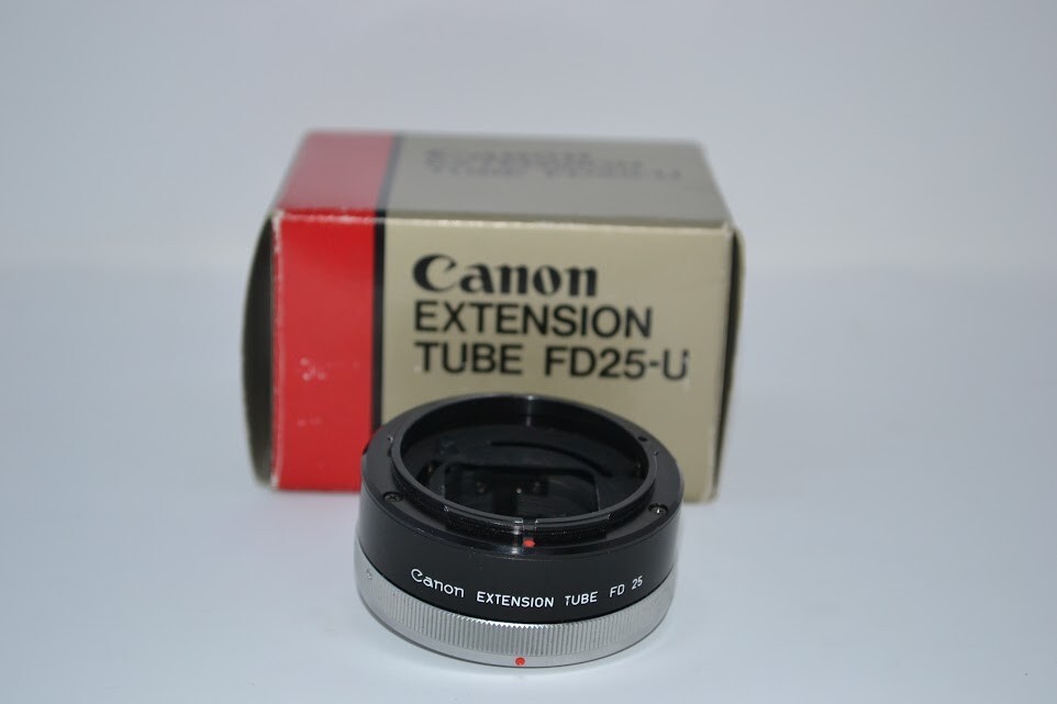 Canon Camera Lens Black UF 0603 FL 25 mm Rare Extension Tube FD25-U in Box