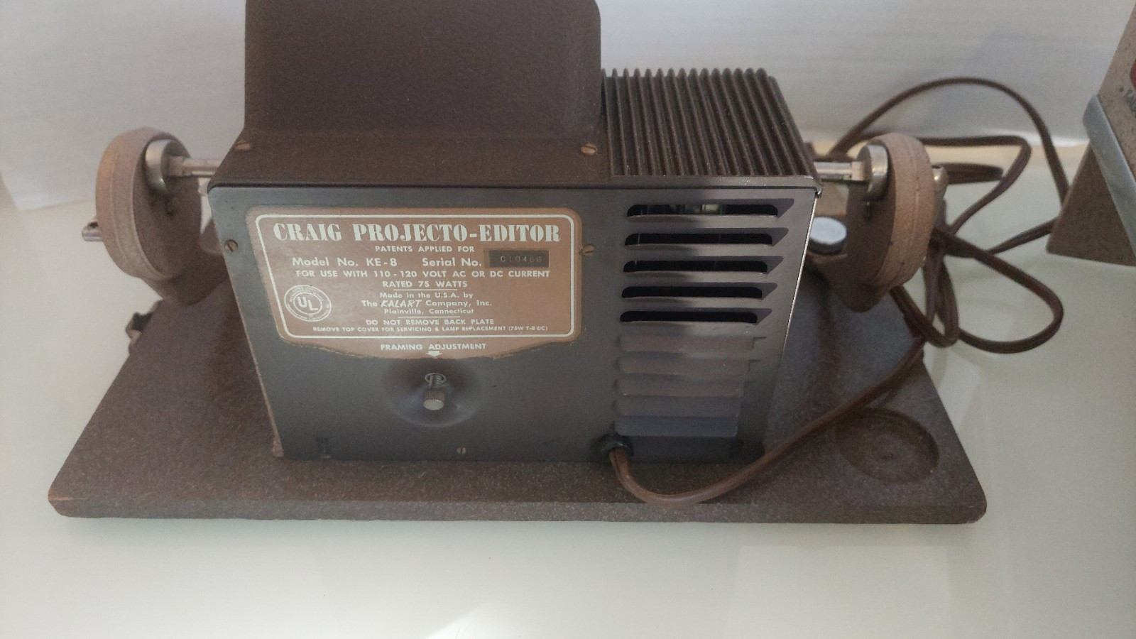 Vtg CRAIG Kalart 8mm Film Projector Projecto-Editor Viewer Splicer w Case READ