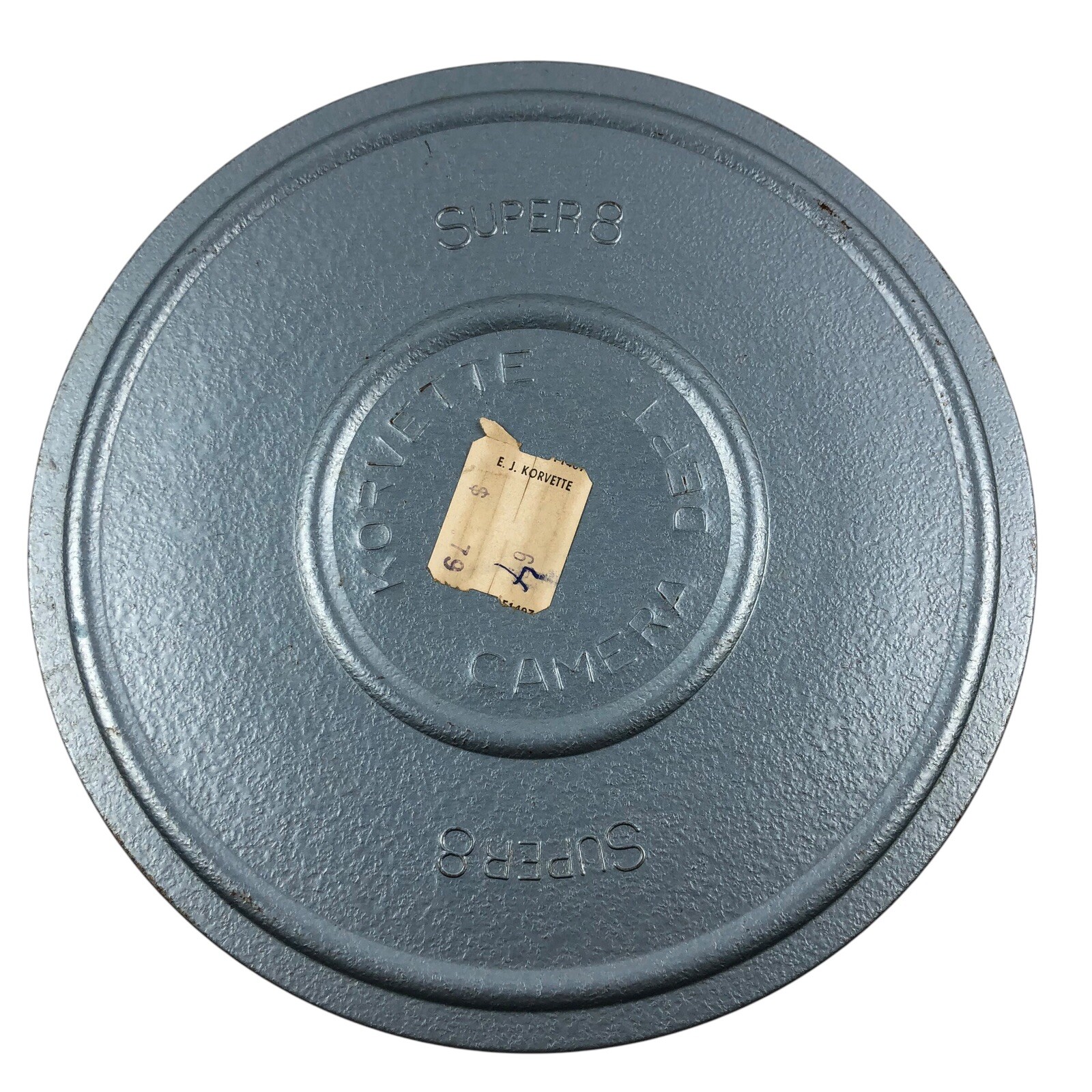 Korvette Camera Dept 6 Inch Super 8 Metal Movie Reel With Can for Film 8mm