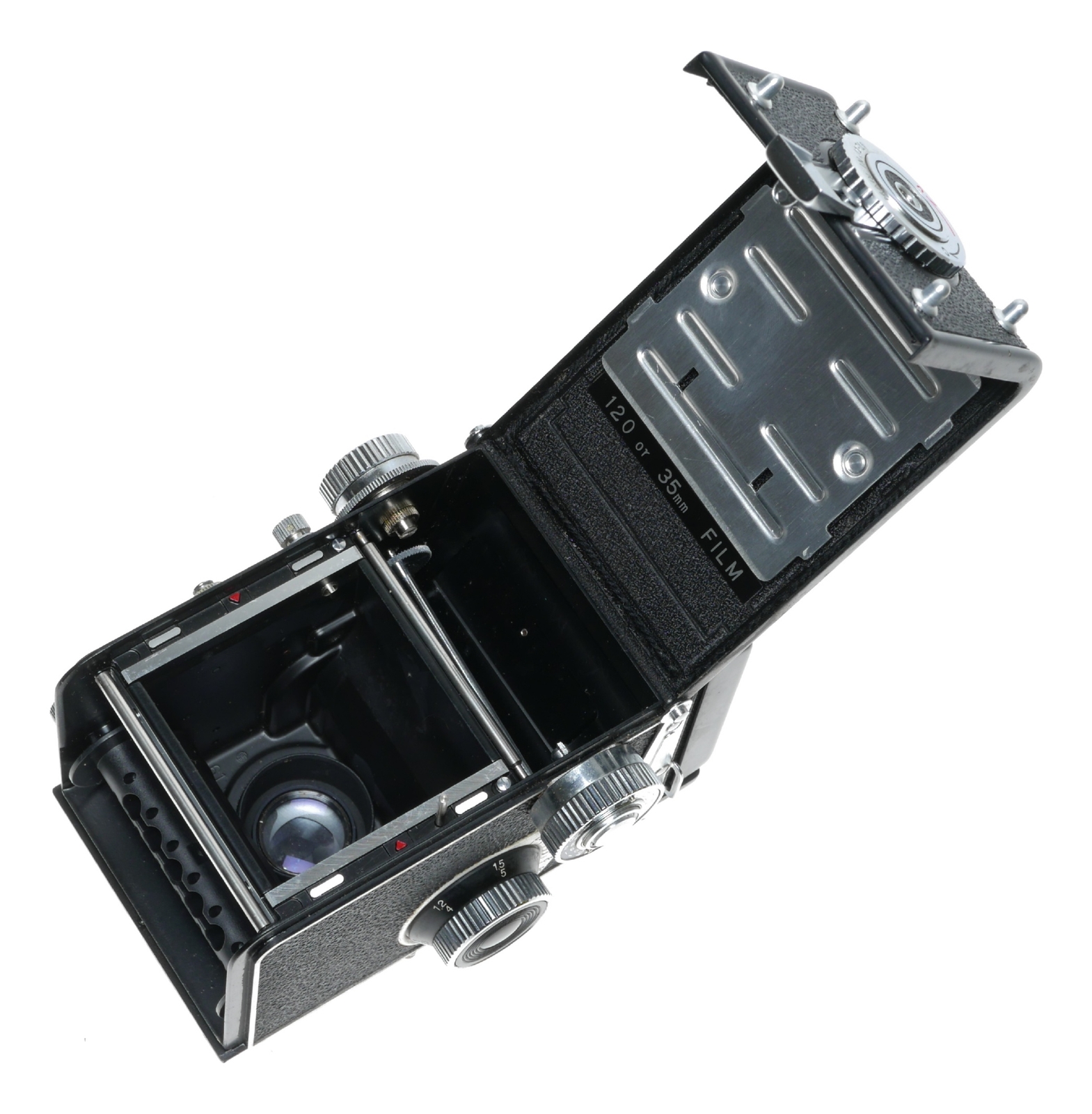Yashica-635 Dual Format TLR Film Camera Yashikor 3.5/80mm