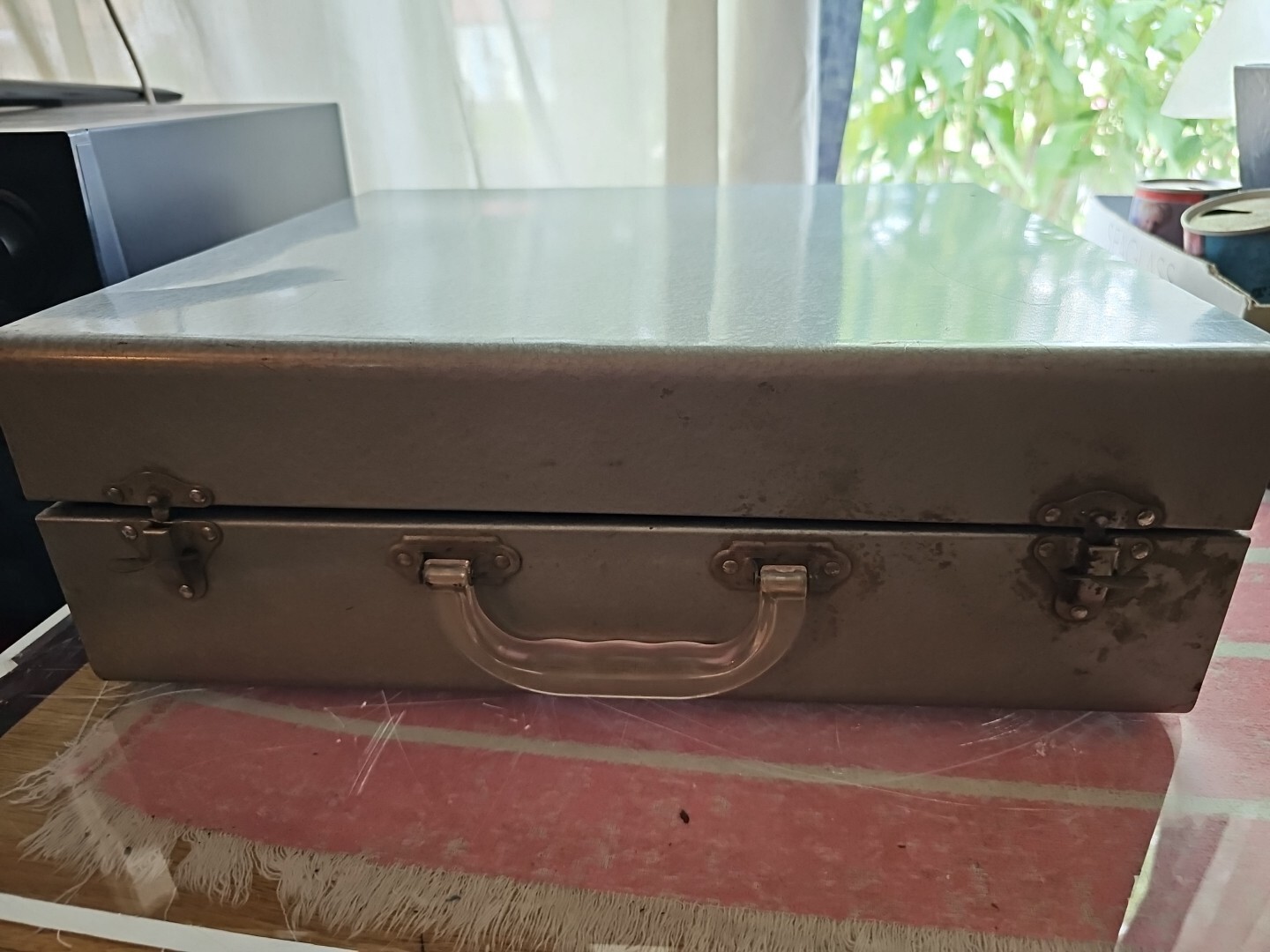 Vintage Powelite 250/4 Bulb Folding Movie/Photography Light Bar, W/ Case, Works