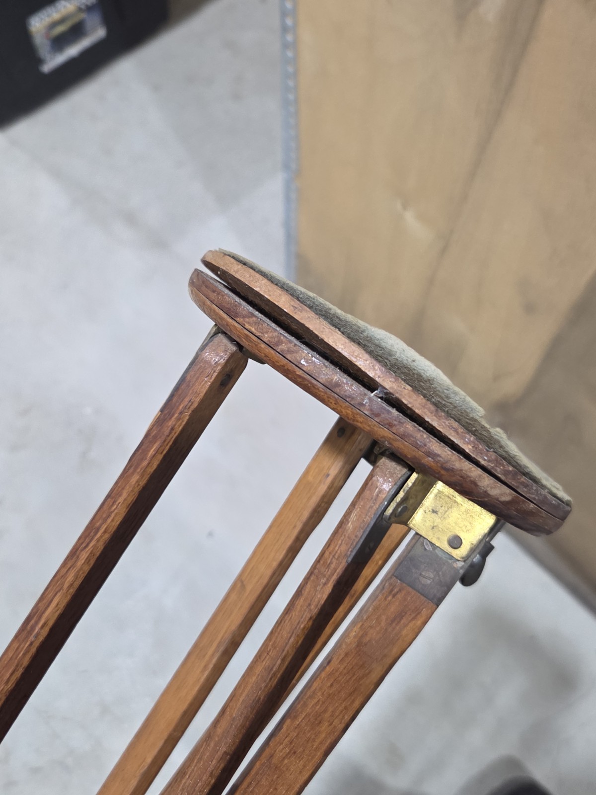 Antique Eastman Kodak Co. wooden Crown Tripod Rare Vintage