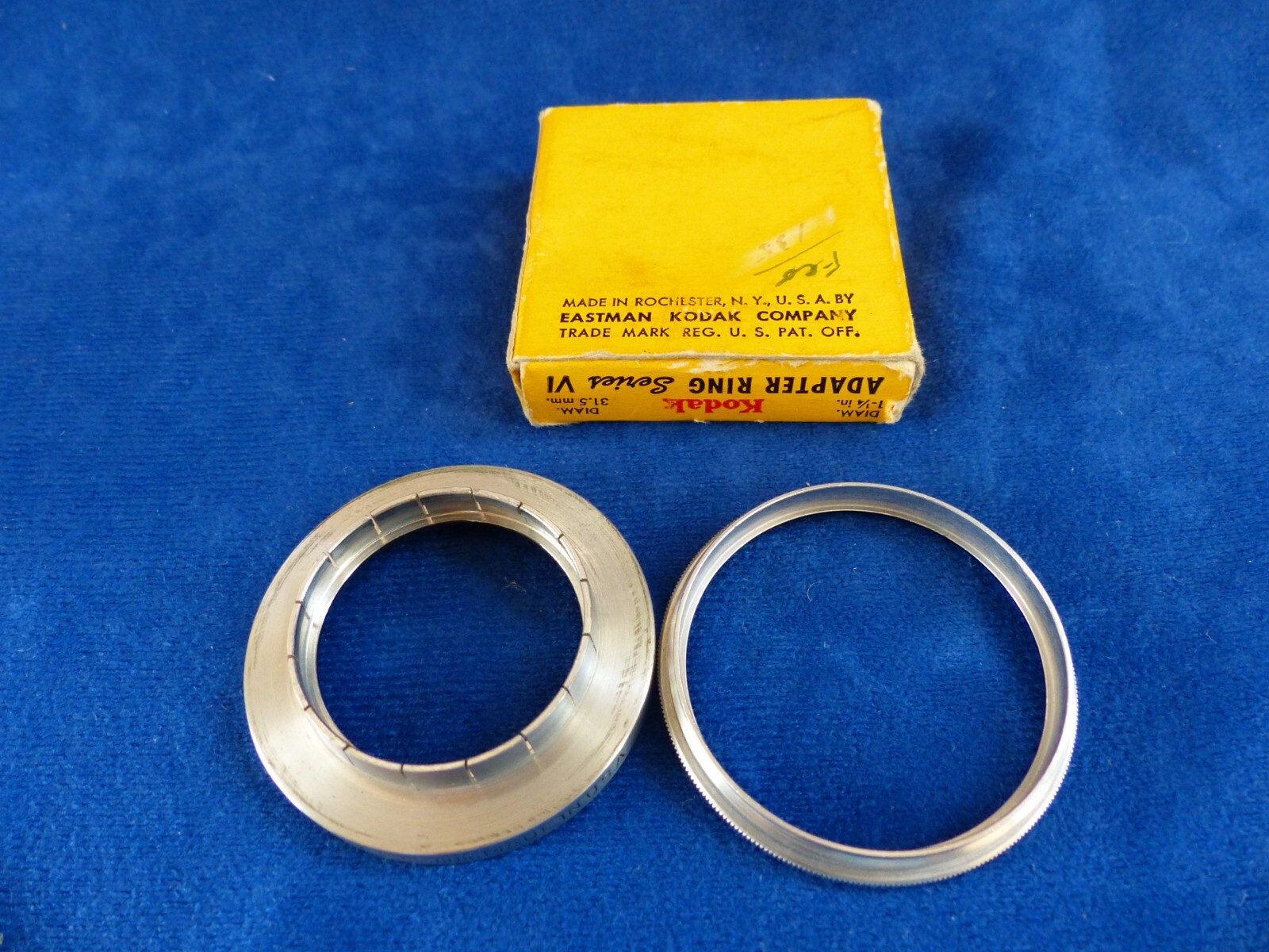 Kodak series VI 31.5 mm push-on adapter ring, fits Kodak Ektar 101 mm, o thers