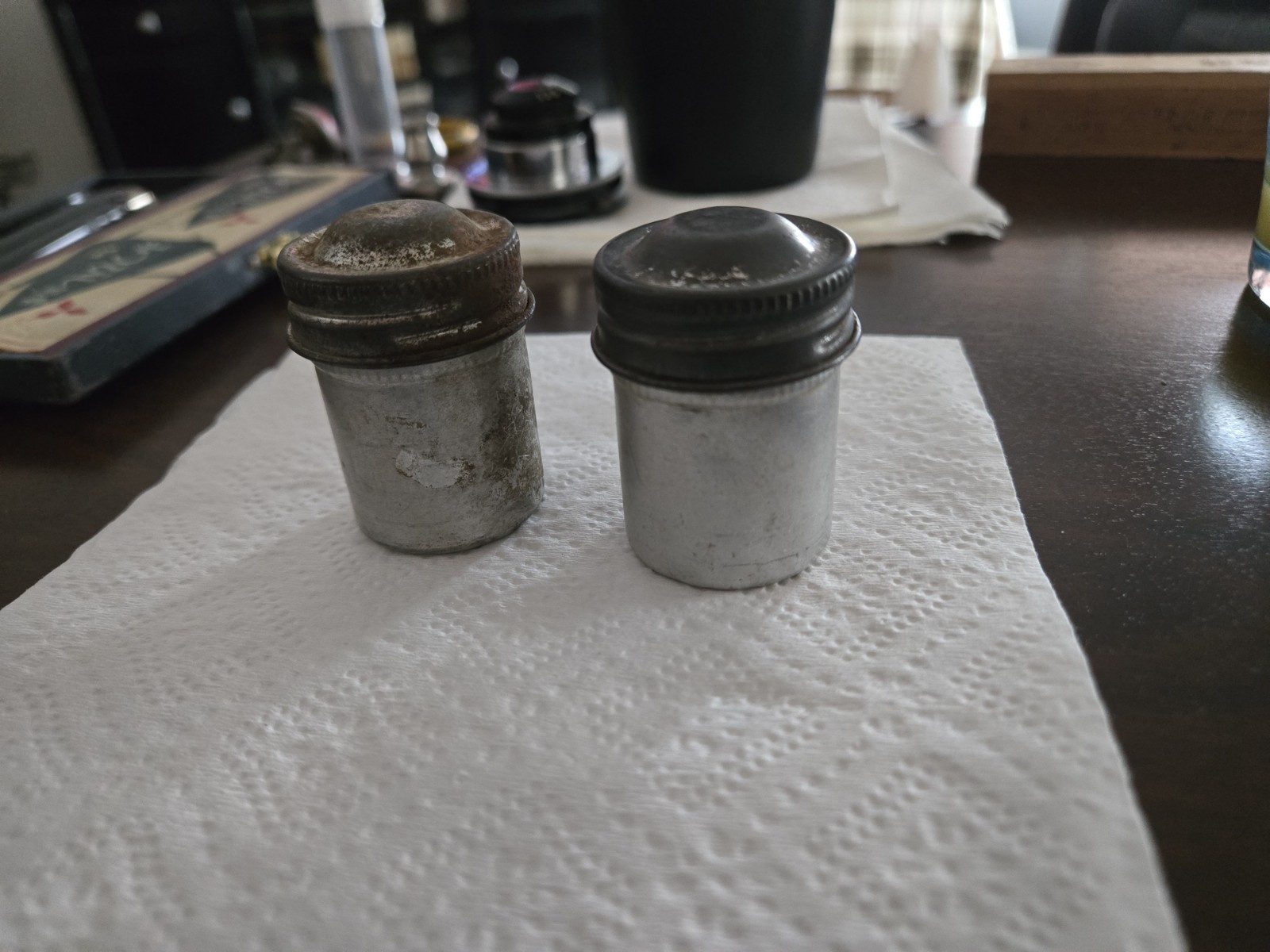 Vintage Aluminum 35MM Film Canisters Used