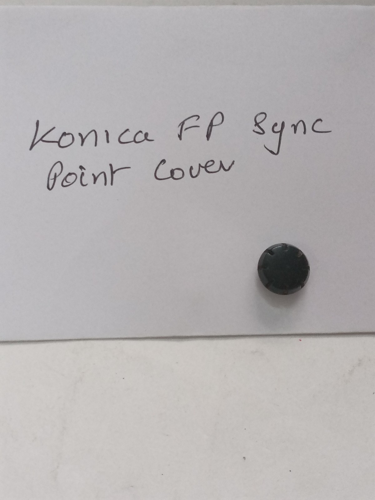 Black Konica FP Camera Flash Sync Cap Original Used Spare Part