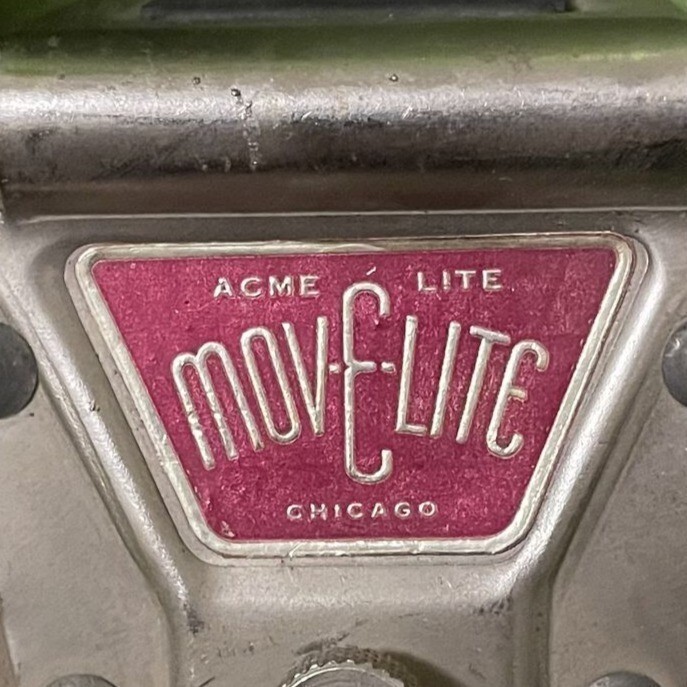 60s Vintage Mov-E-Lite Acme-Lite Exposure Spindial Light Fixture *WORKS*
