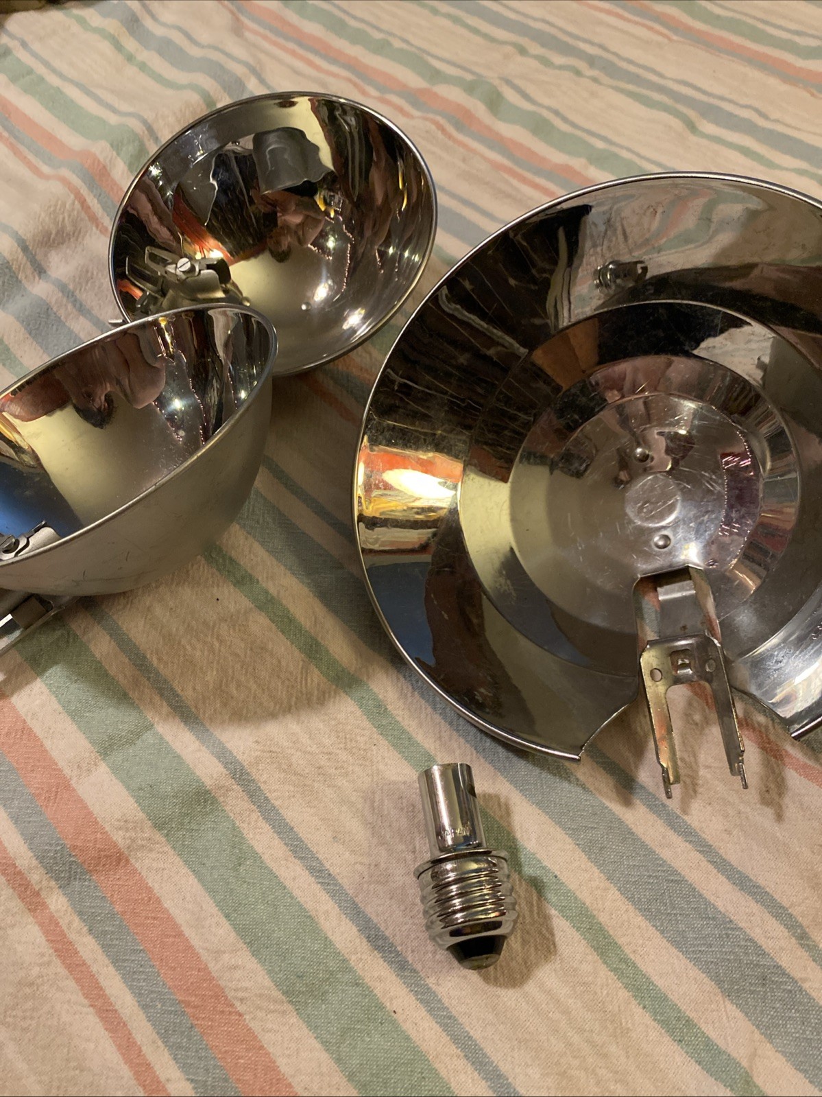 Vintage Graflex Reflectors For Flashes (2) 5 Inch & (1) 7 Inch W/Adapt Star Wars